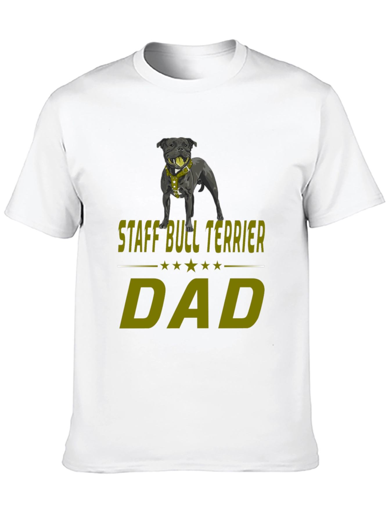 Staff Bull Terrier Dad T-Shirt