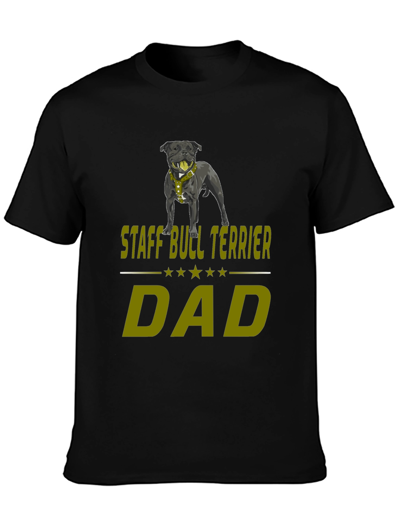 Staff Bull Terrier Dad T-Shirt
