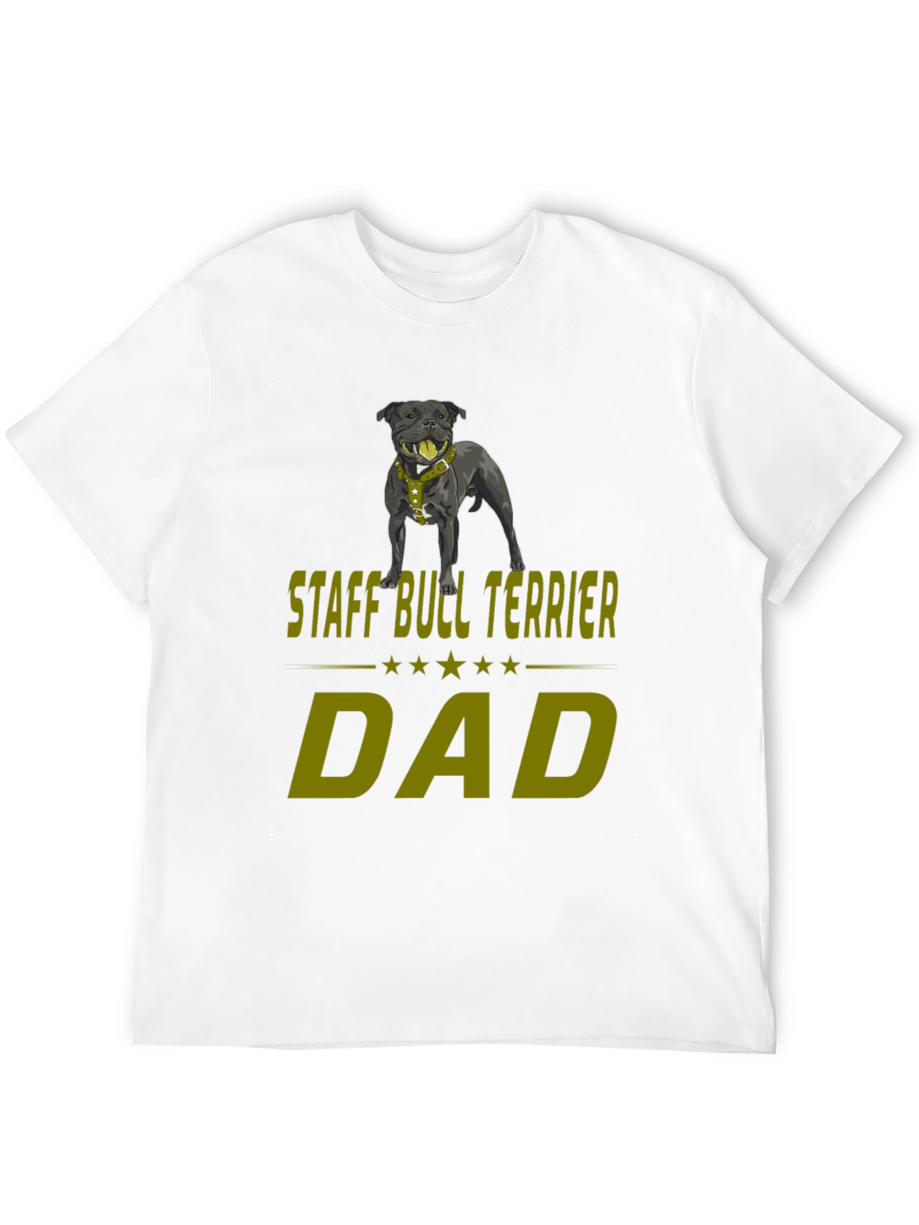 Staff Bull Terrier Dad T-Shirt