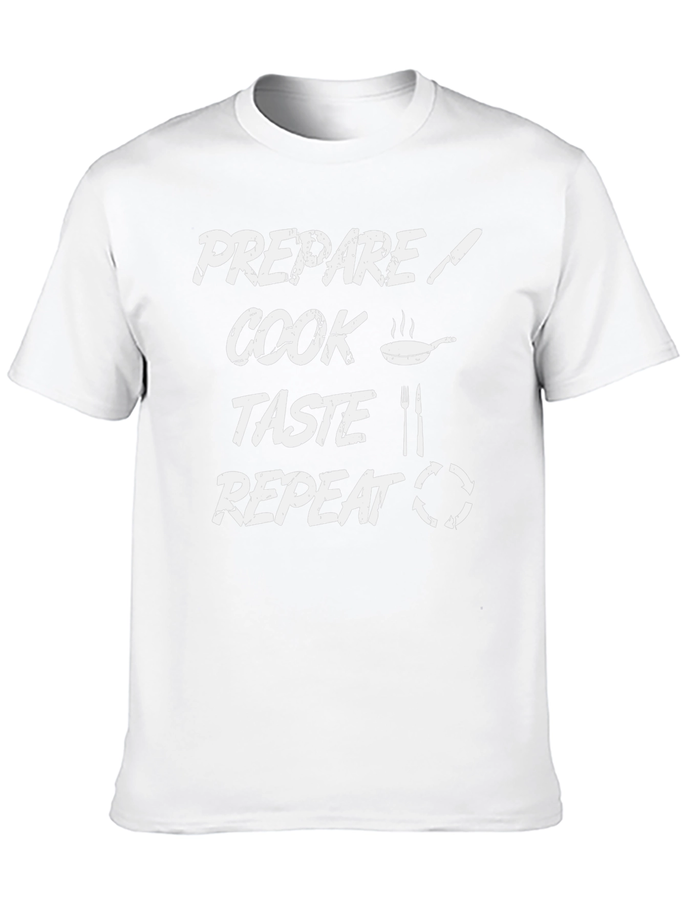 Prepare Cook Taste Repeat Chef Graphic Tee