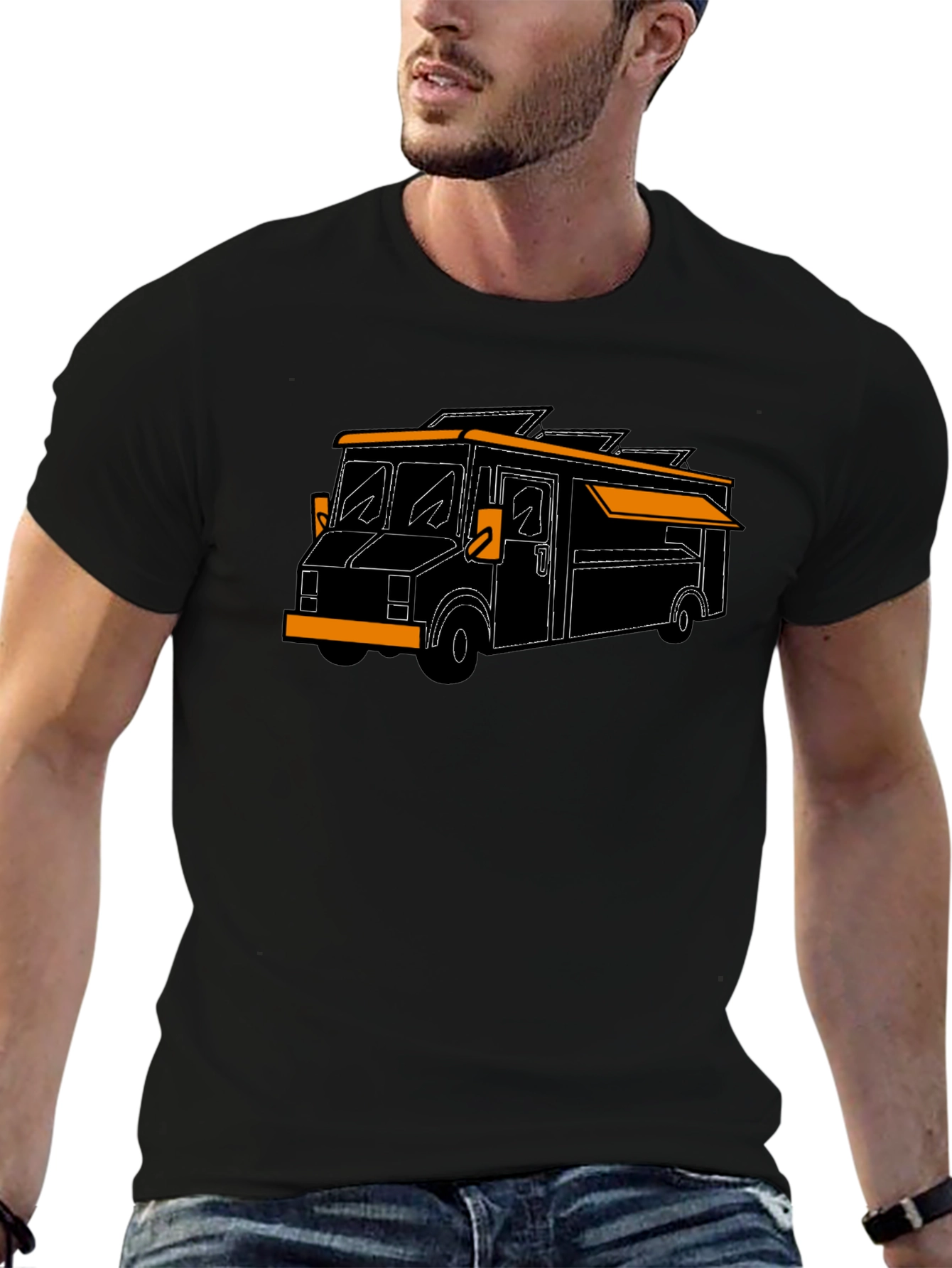 Food Truck Graphic Tee - Black T-Shirt
