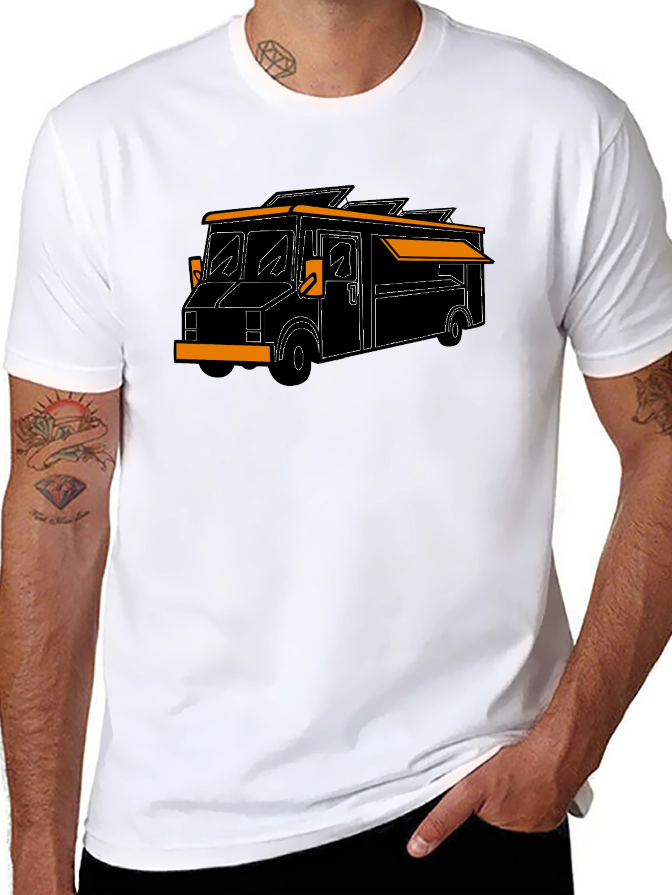 Food Truck Graphic Tee - Black T-Shirt