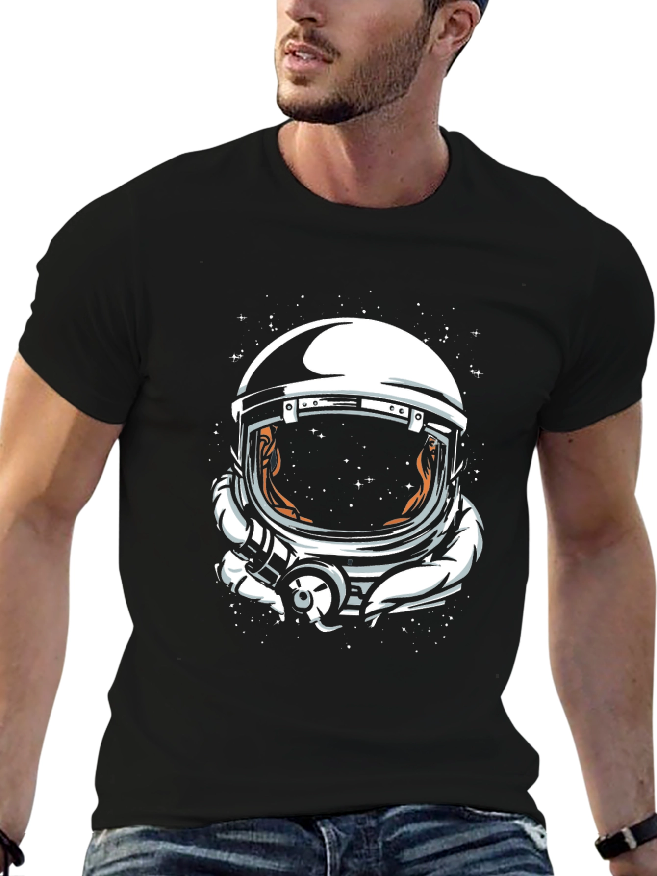Astronaut Helmet Graphic Tee