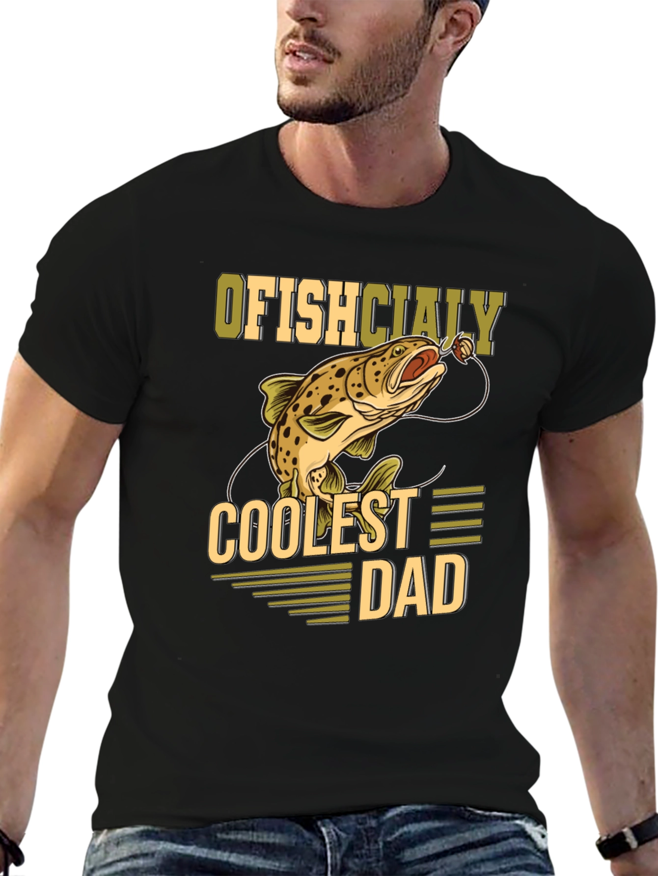 Ofishcially Coolest Dad T-Shirt - Fishing Tee
