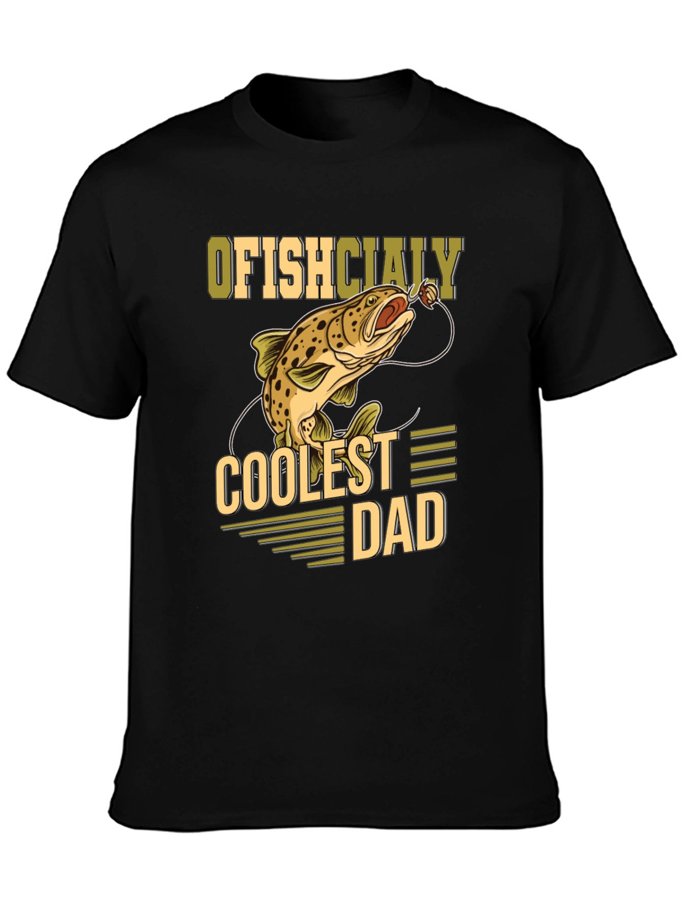 Ofishcially Coolest Dad T-Shirt - Fishing Tee