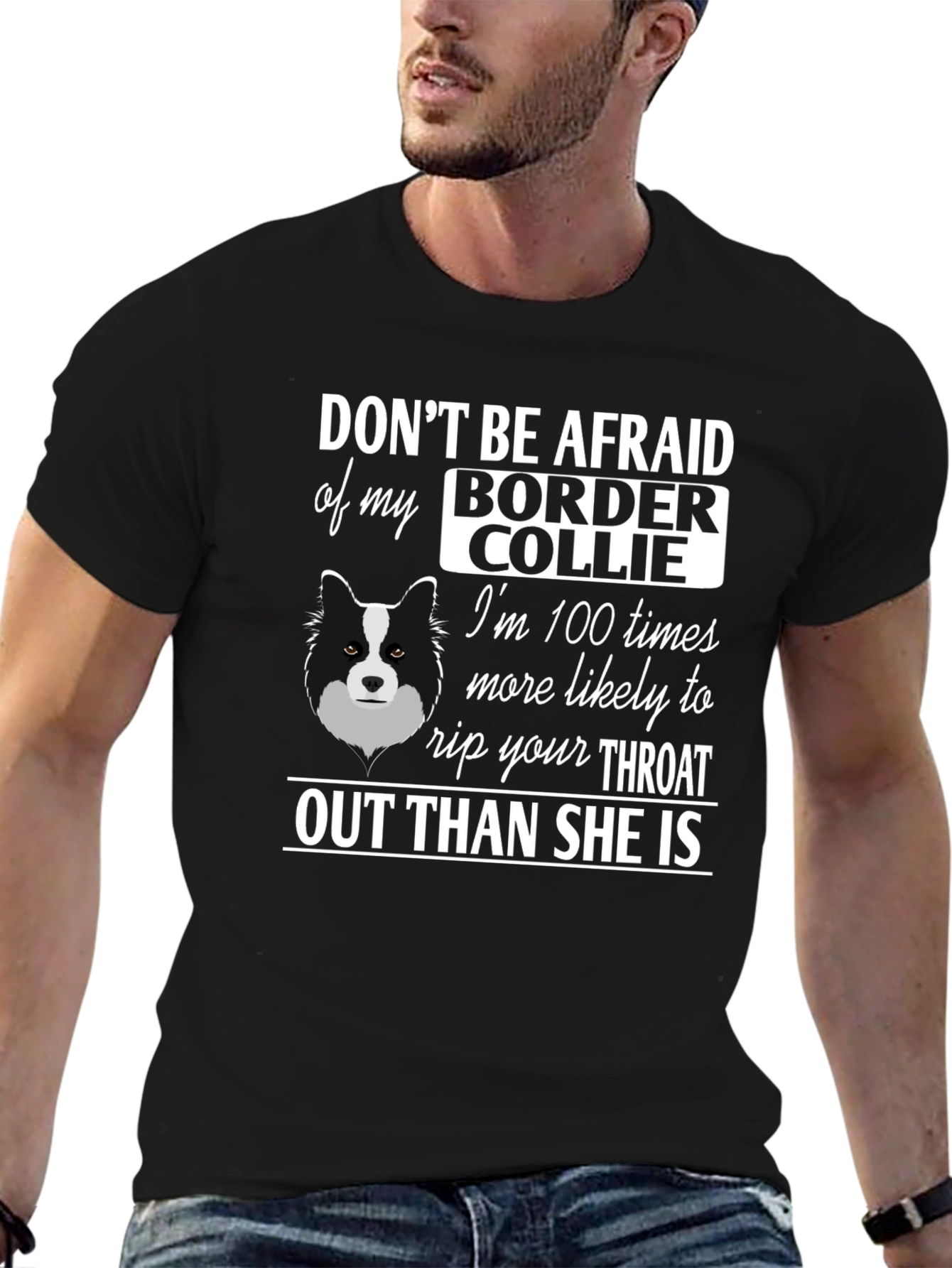 Funny Border Collie Graphic T-Shirt