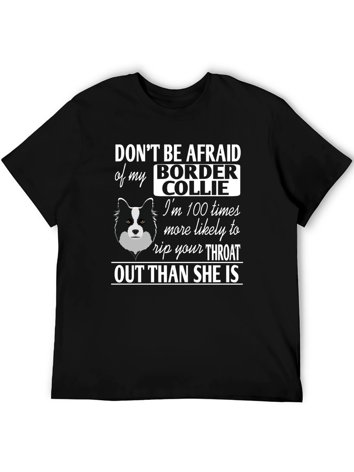 Funny Border Collie Graphic T-Shirt