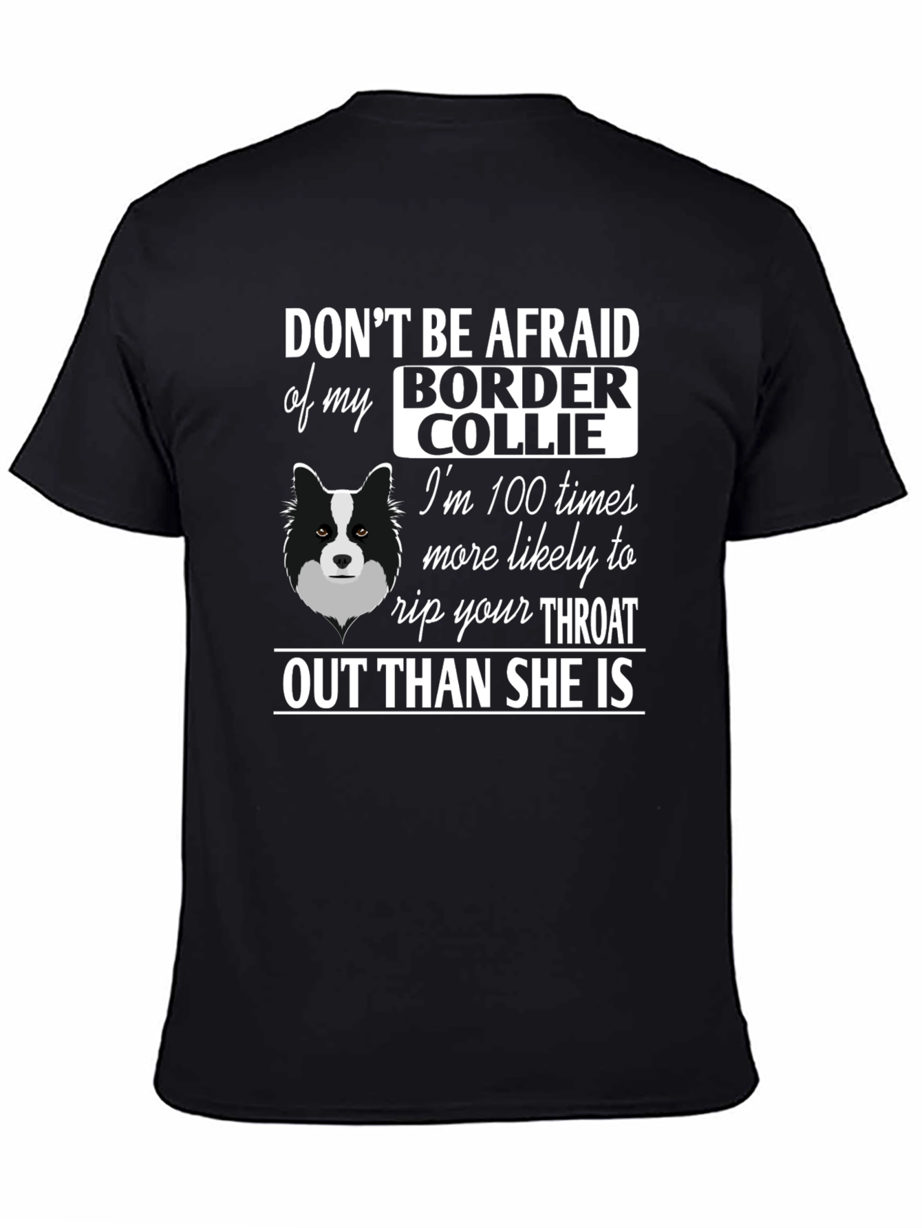 Funny Border Collie Graphic T-Shirt