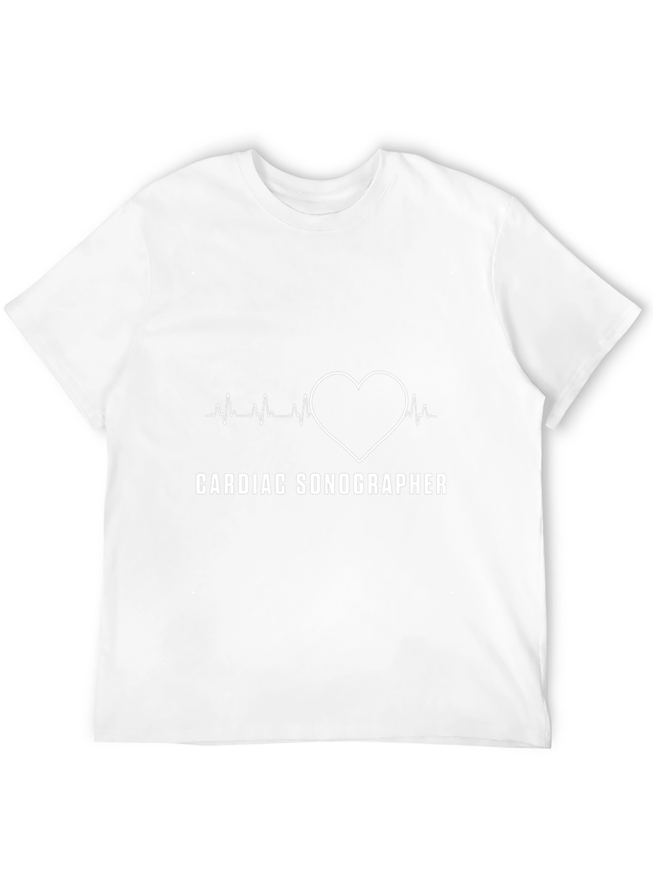 Cardiac Sonographer Heartbeat Graphic T-Shirt