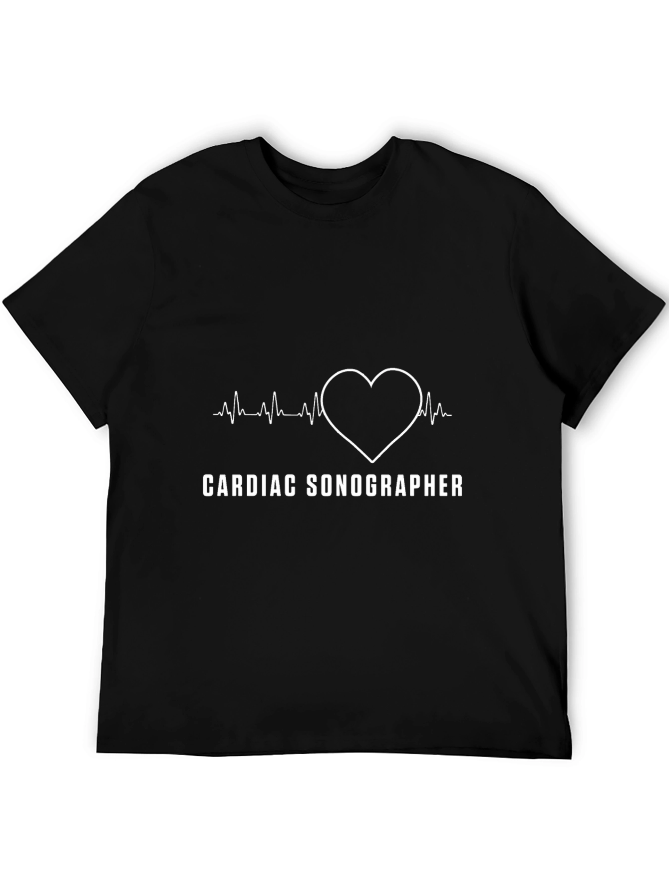 Cardiac Sonographer Heartbeat Graphic T-Shirt