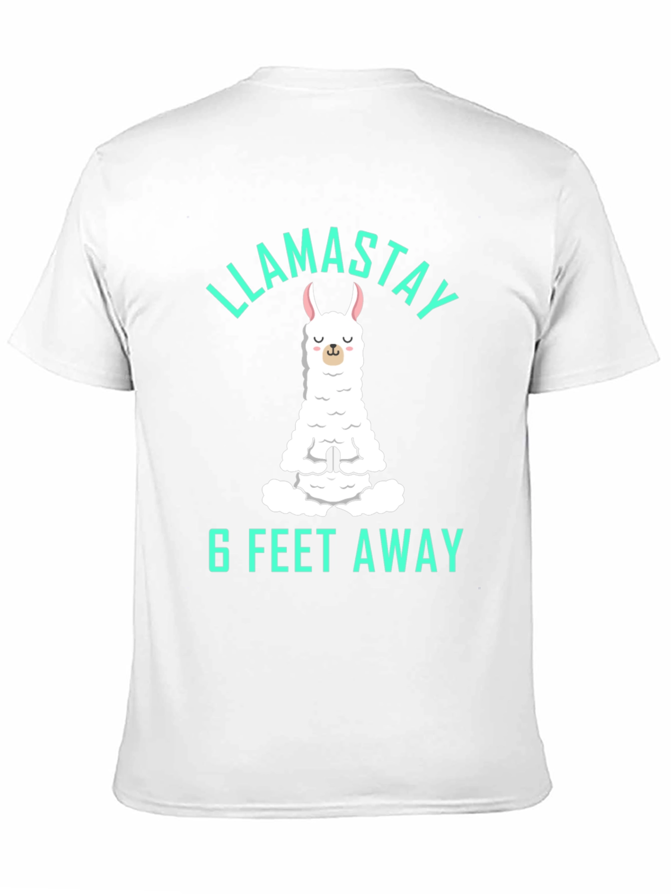 Llamastay 6 Feet Away Graphic Tee