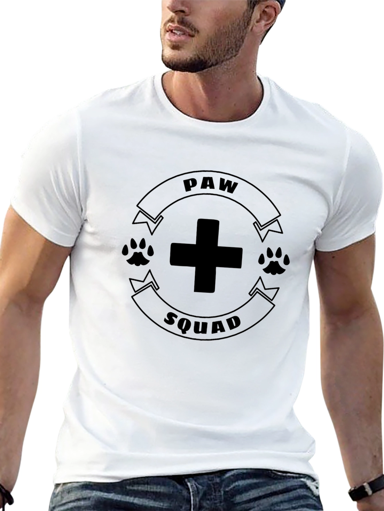 Paw Squad Black T-Shirt