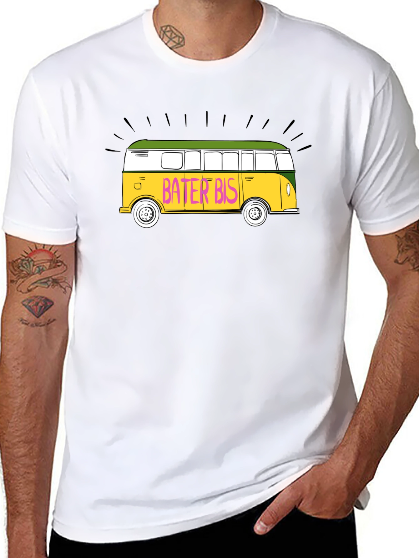 Bater Bis Graphic T-Shirt - Retro Bus Design