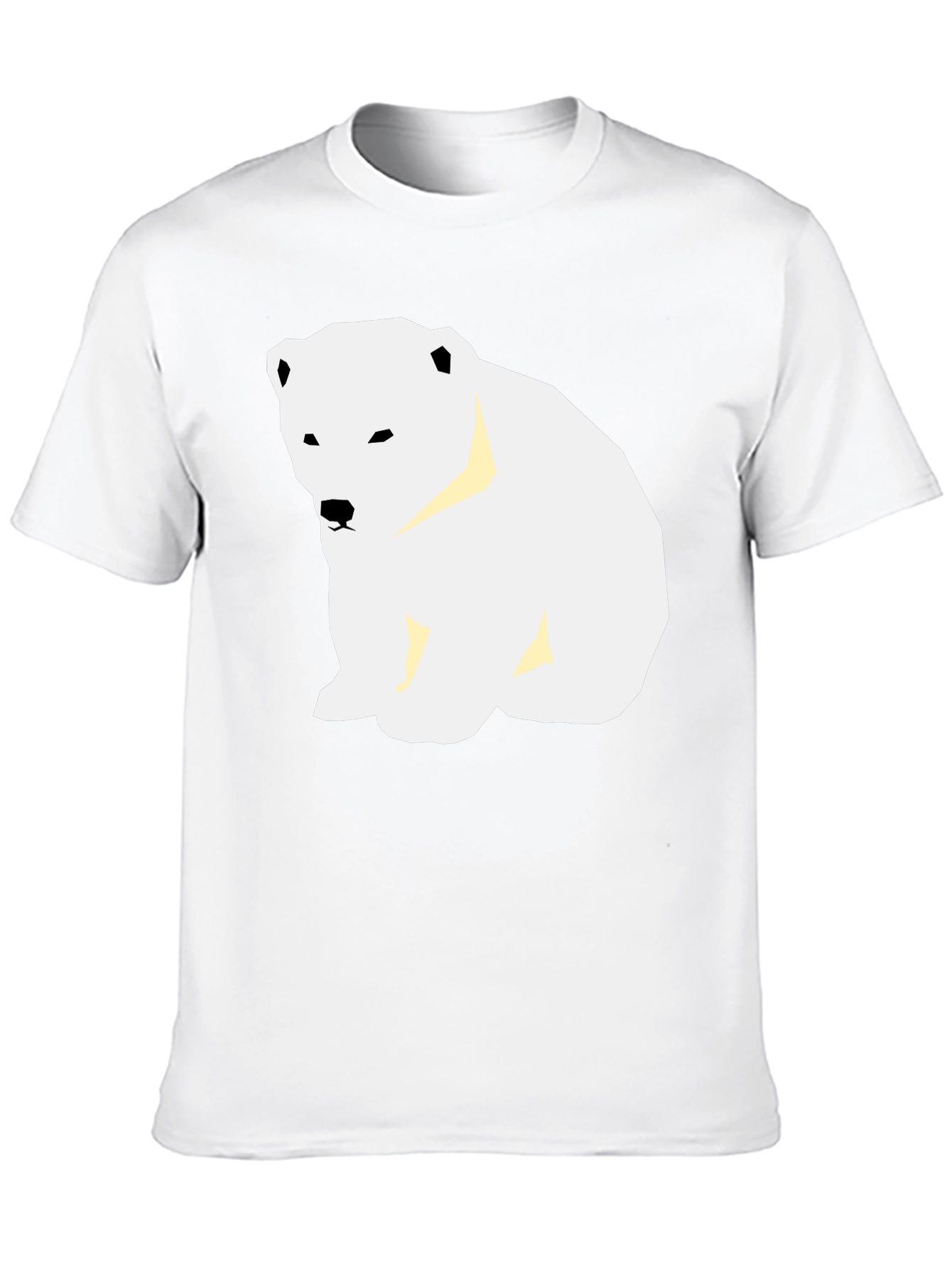 Polar Bear Graphic Tee - Black Casual T-Shirt