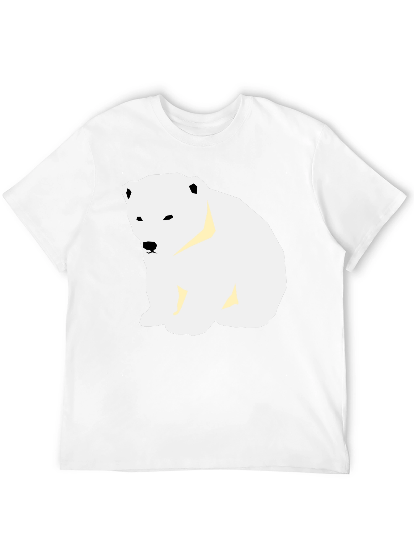 Polar Bear Graphic Tee - Black Casual T-Shirt