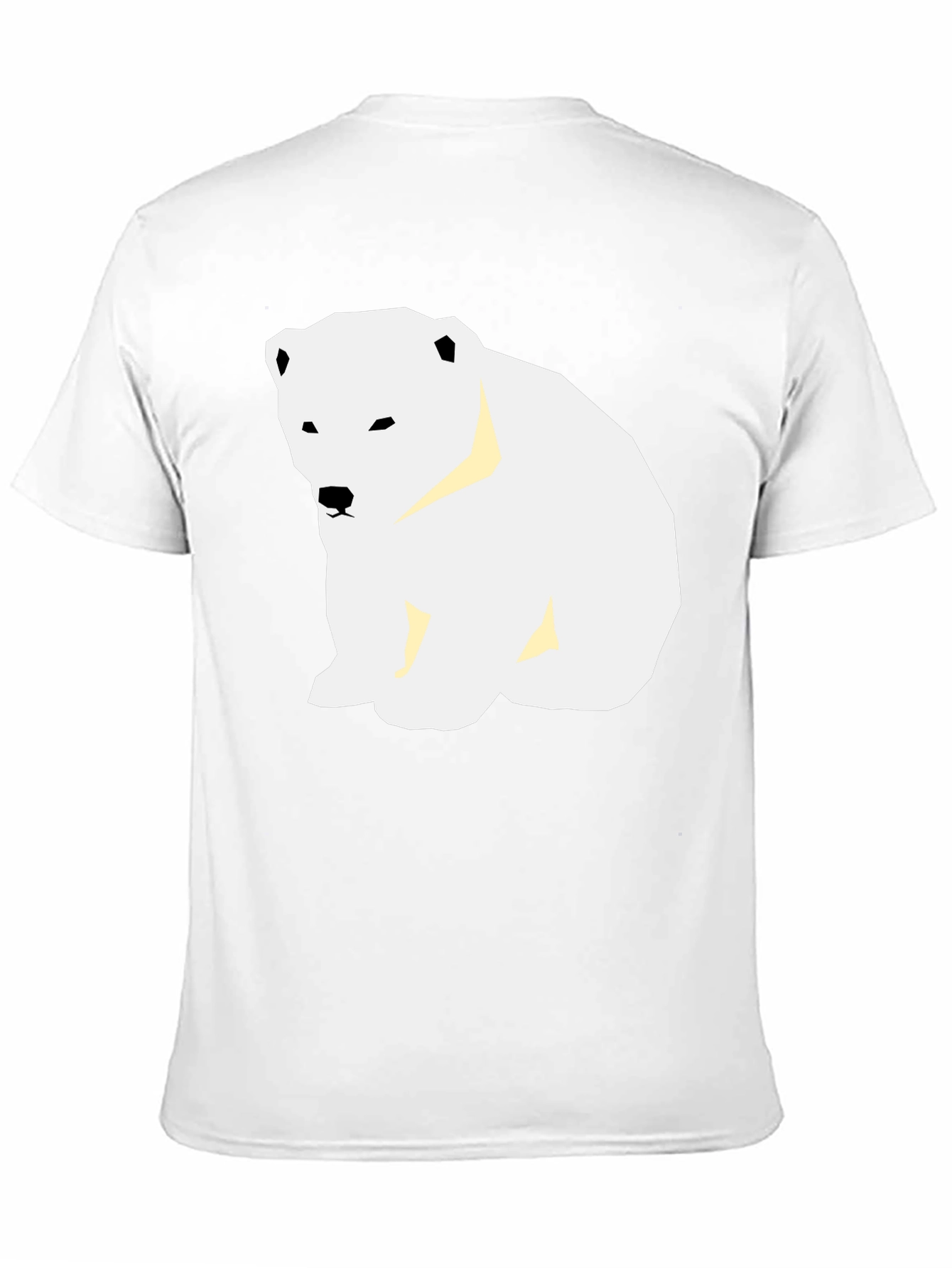 Polar Bear Graphic Tee - Black Casual T-Shirt