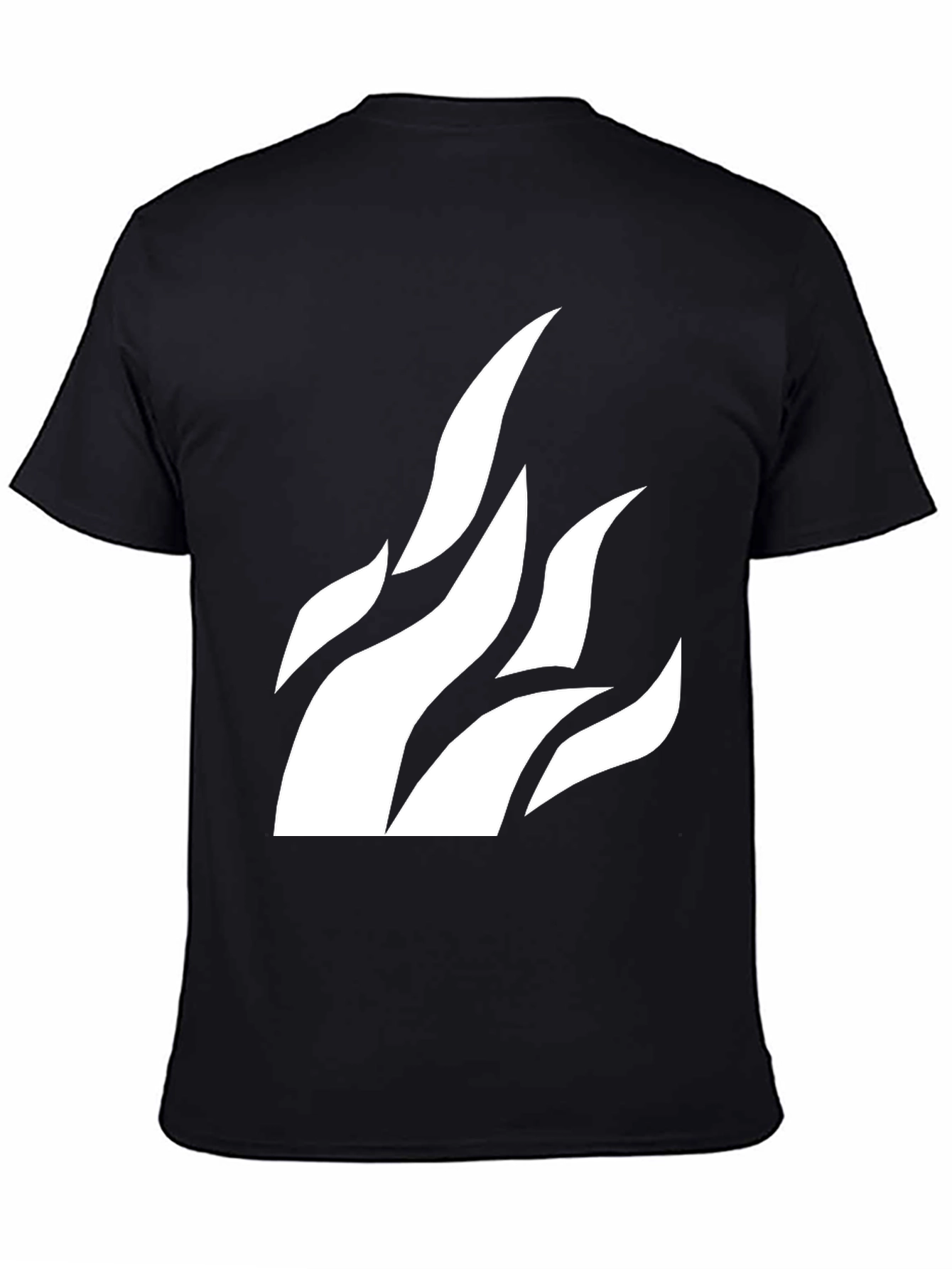 Flame Graphic Black T-Shirt
