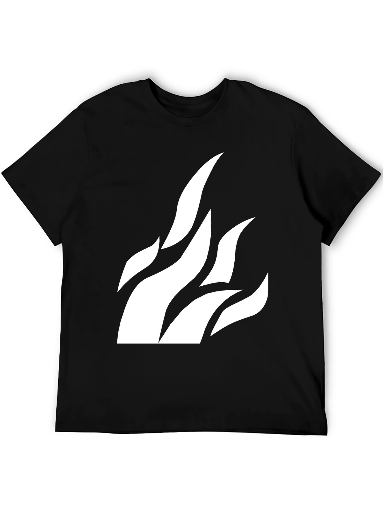 Flame Graphic Black T-Shirt