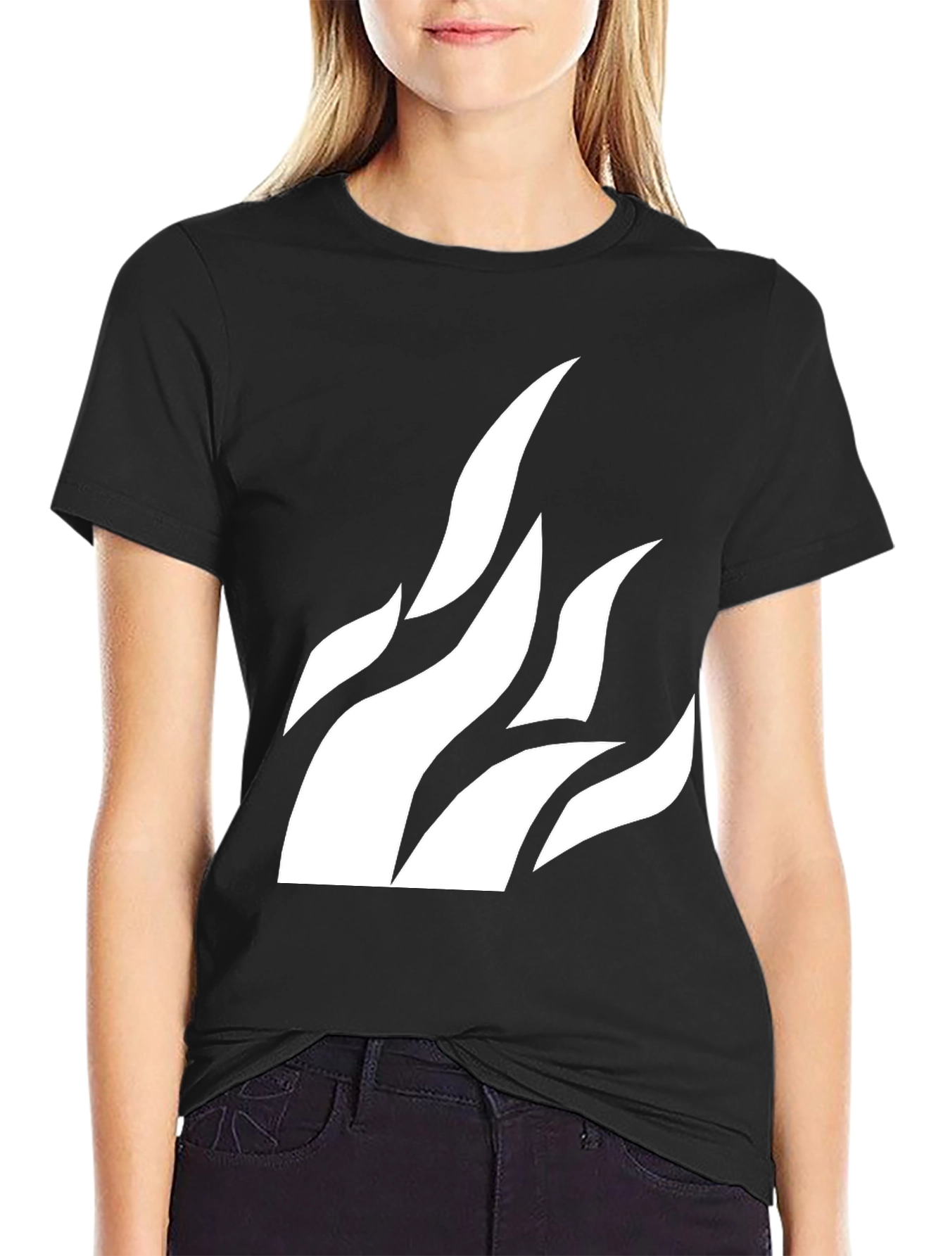 Flame Graphic Black T-Shirt