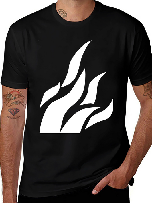 Flame Graphic Black T-Shirt