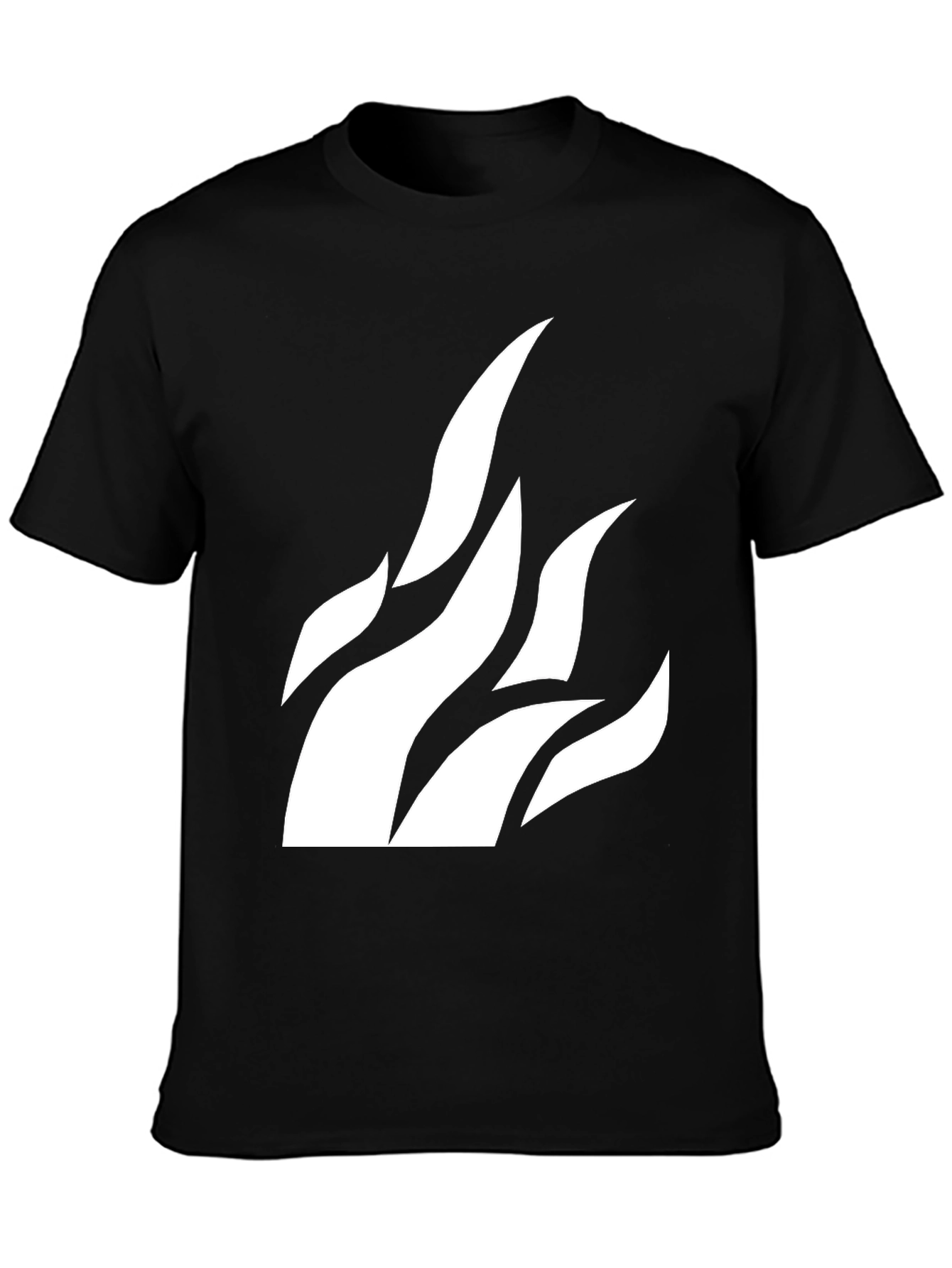 Flame Graphic Black T-Shirt