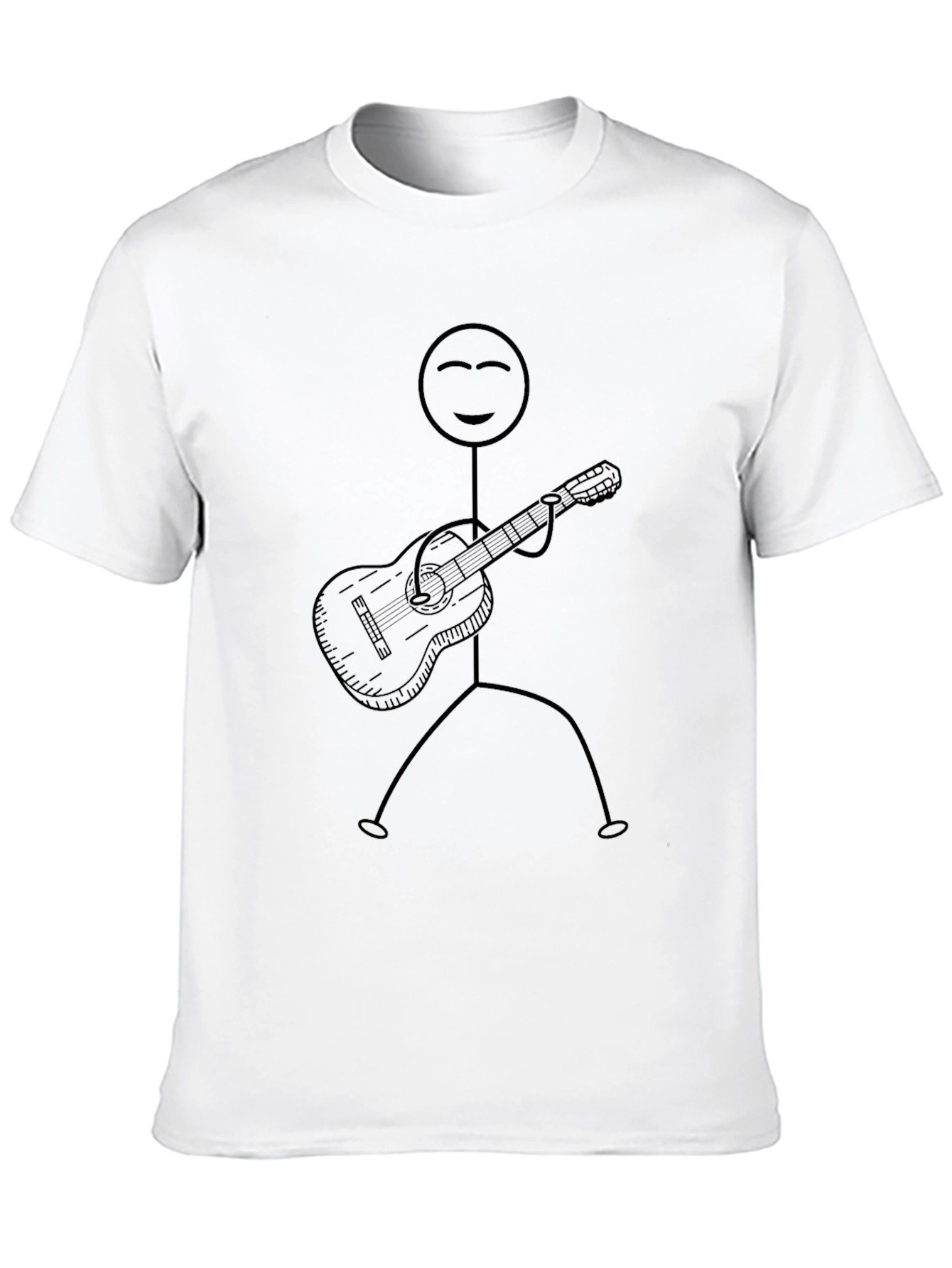 Stick Figure Guitar Player T-Shirt