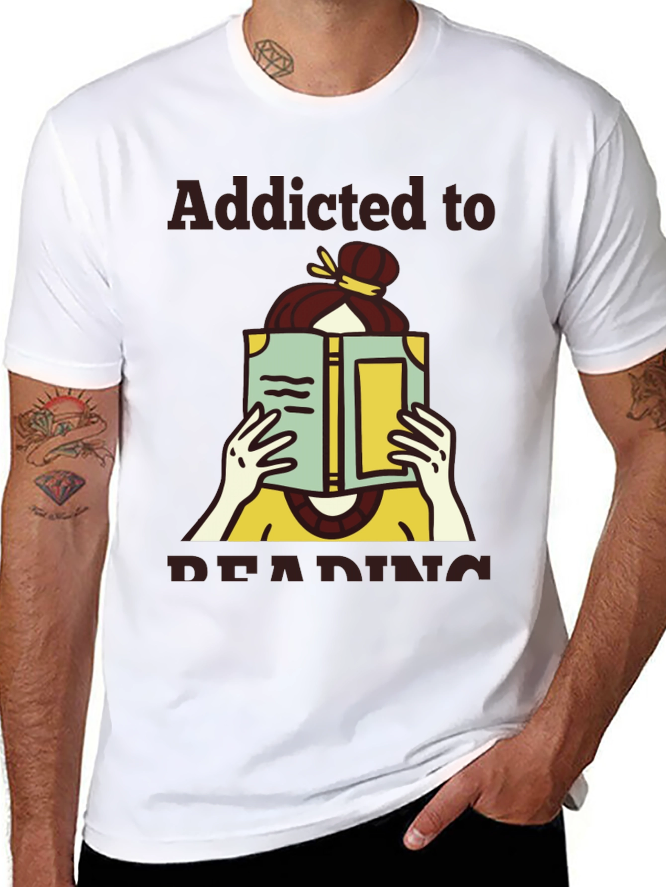 Addicted to Reading Graphic Tee
