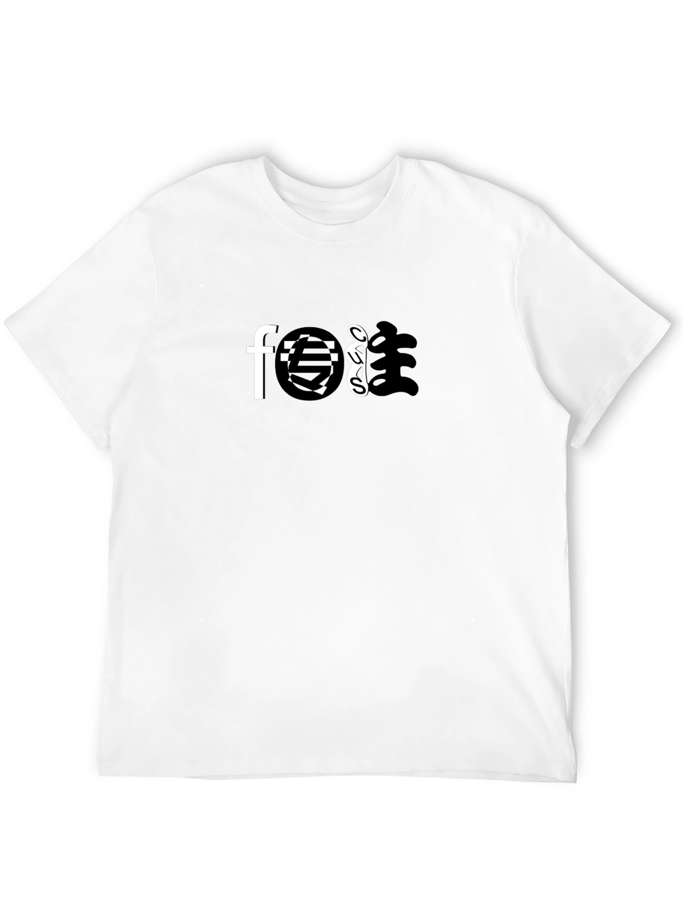 Graphic Print Black Tee