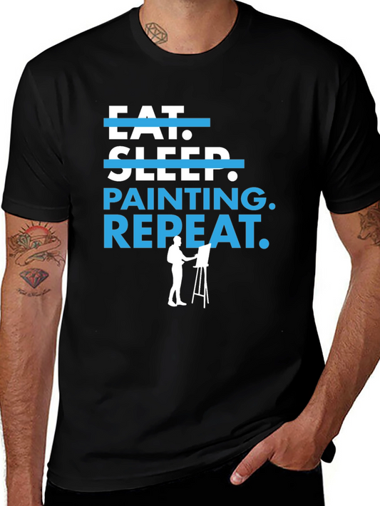 Eat Sleep Painting Repeat T-Shirt