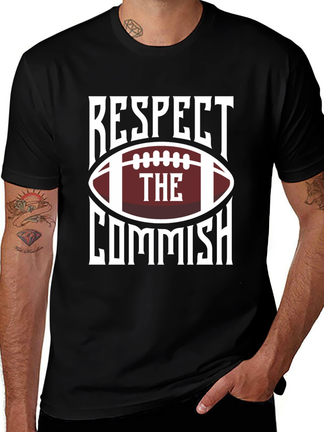 Respect the Commish Football T-Shirt