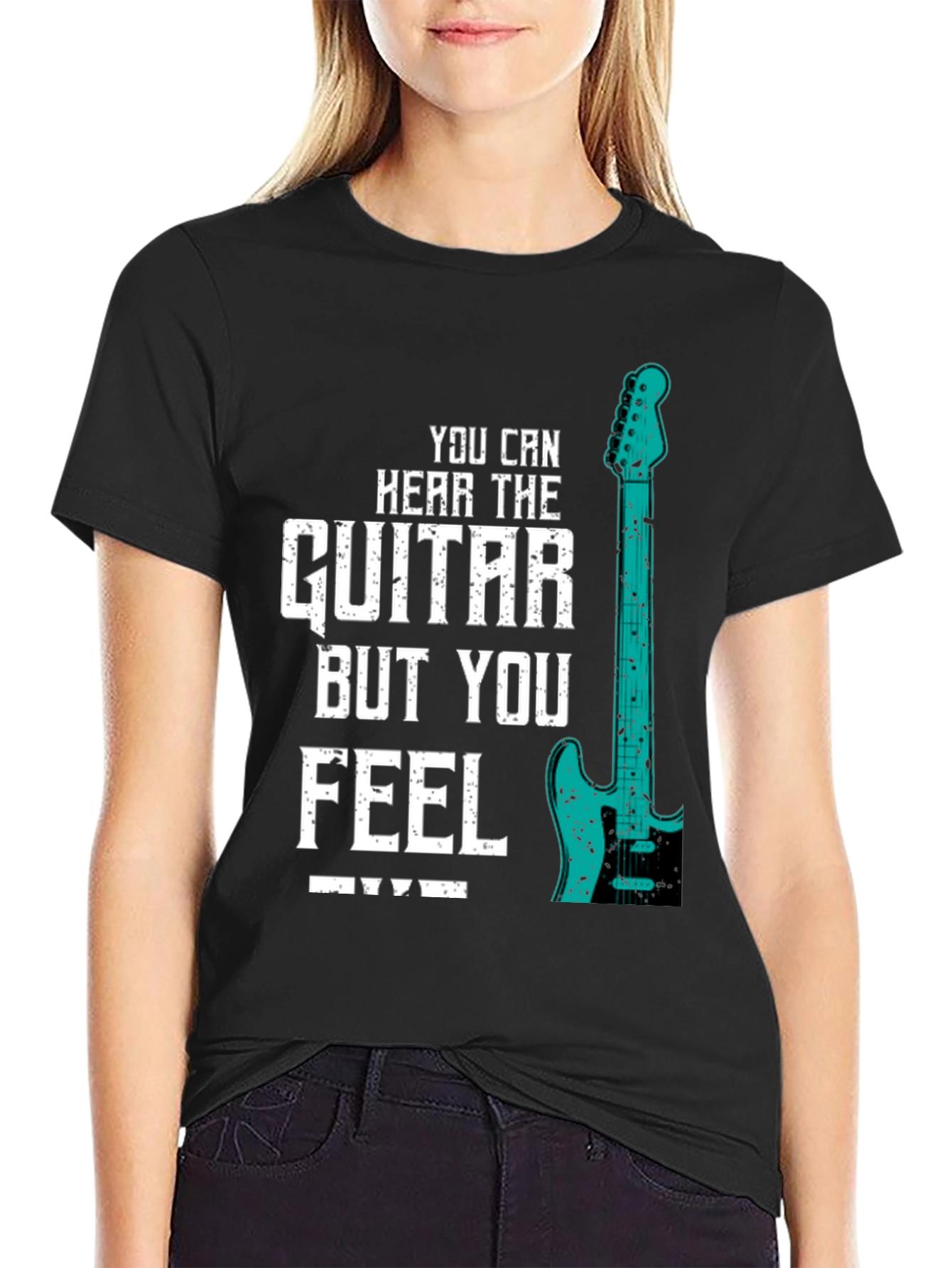Guitar Feel Mens Graphic Tee - Music Lover T-Shirt