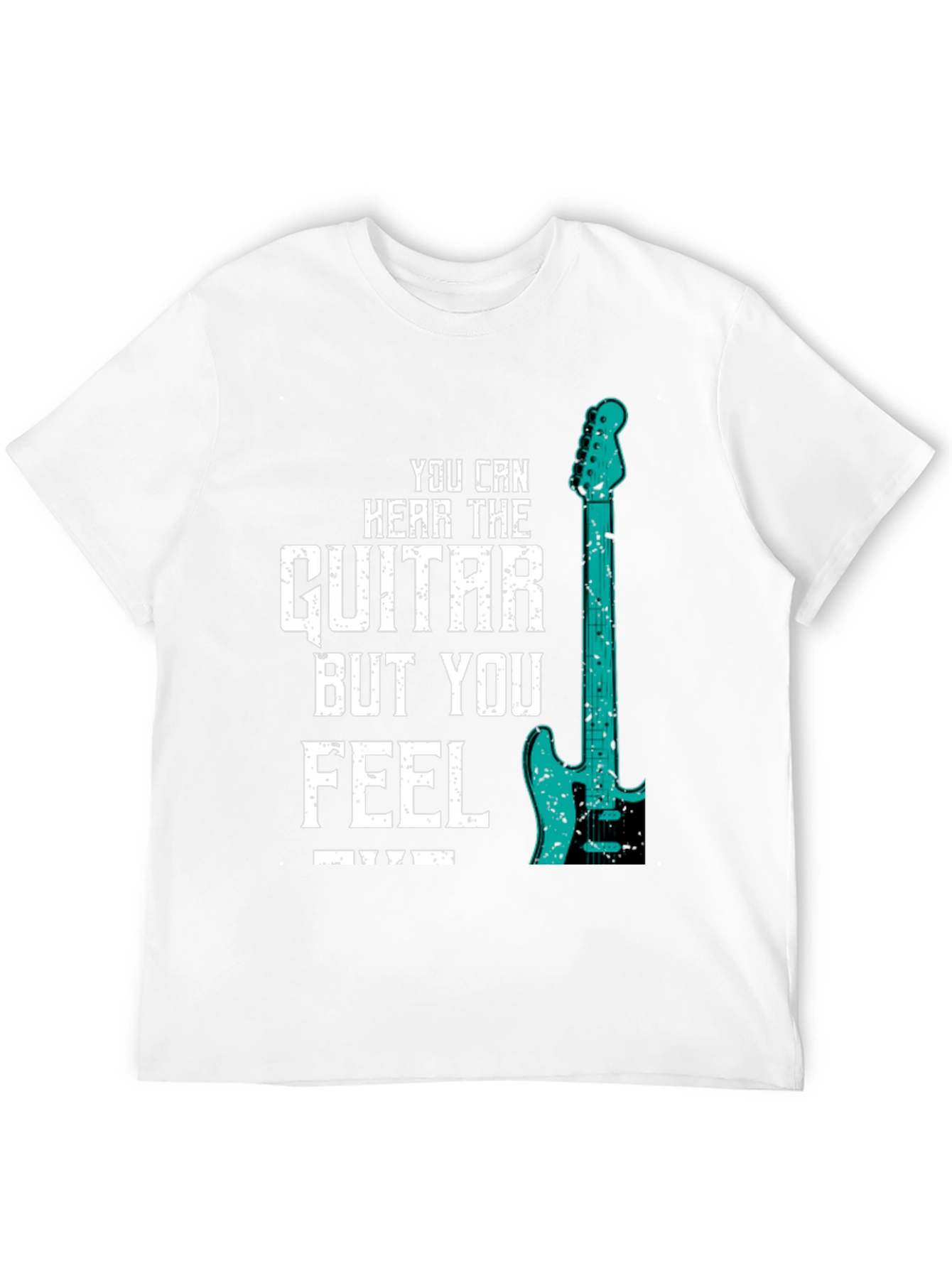 Guitar Feel Mens Graphic Tee - Music Lover T-Shirt