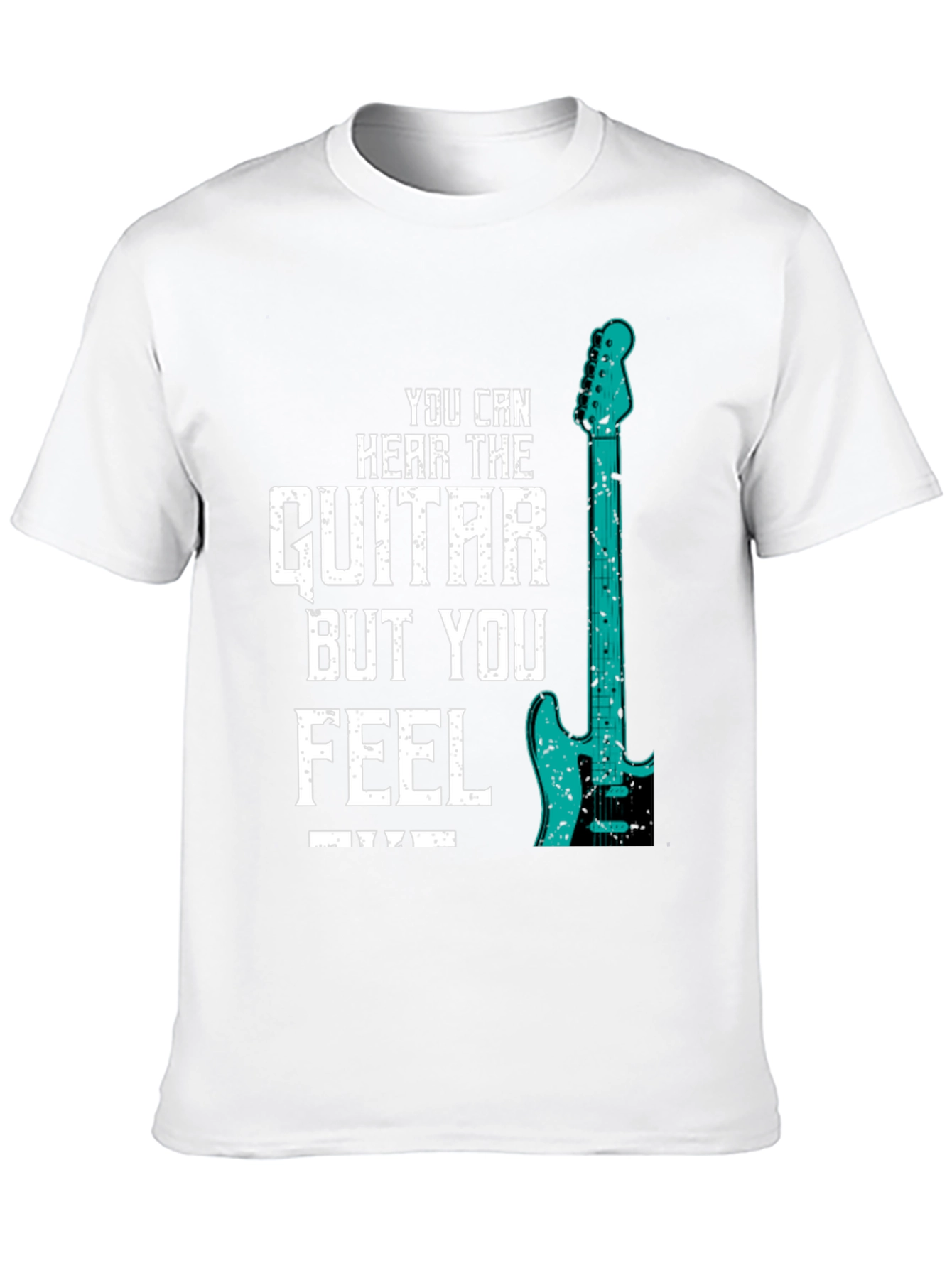 Guitar Feel Mens Graphic Tee - Music Lover T-Shirt