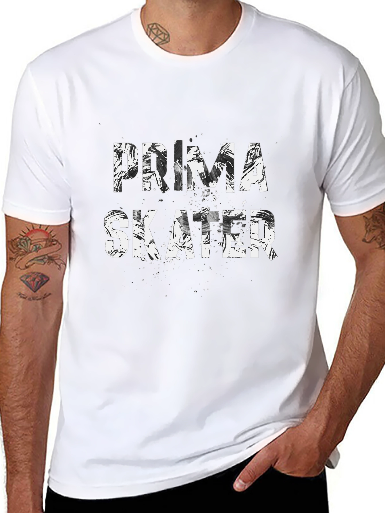 Prima Skater Black T-Shirt: Street Style