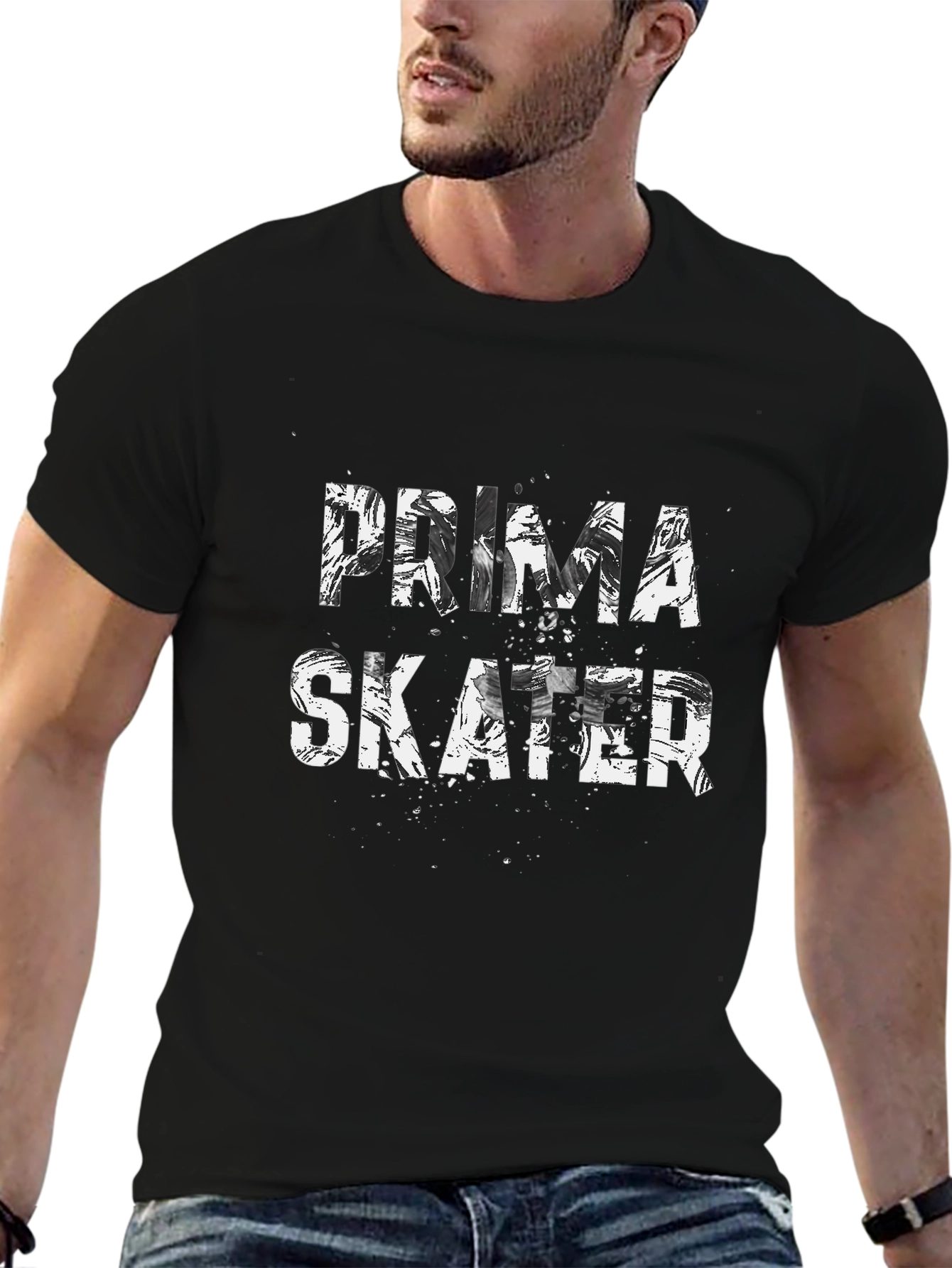 Prima Skater Black T-Shirt: Street Style