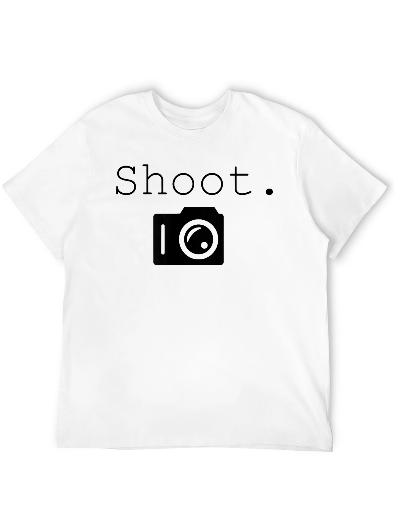 Shoot Camera Graphic Print T-Shirt