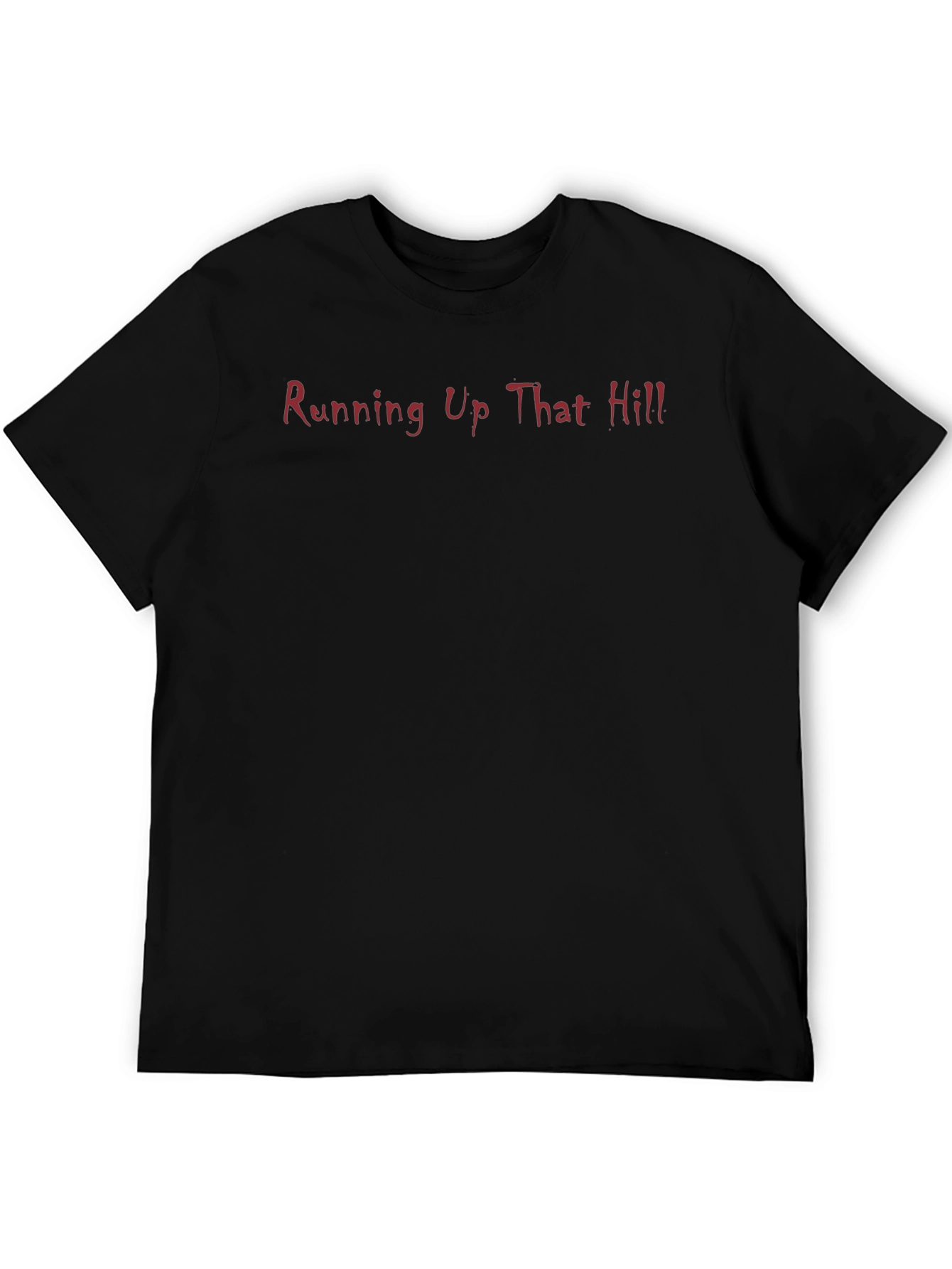 Running Up That Hill Graphic Tee - Black