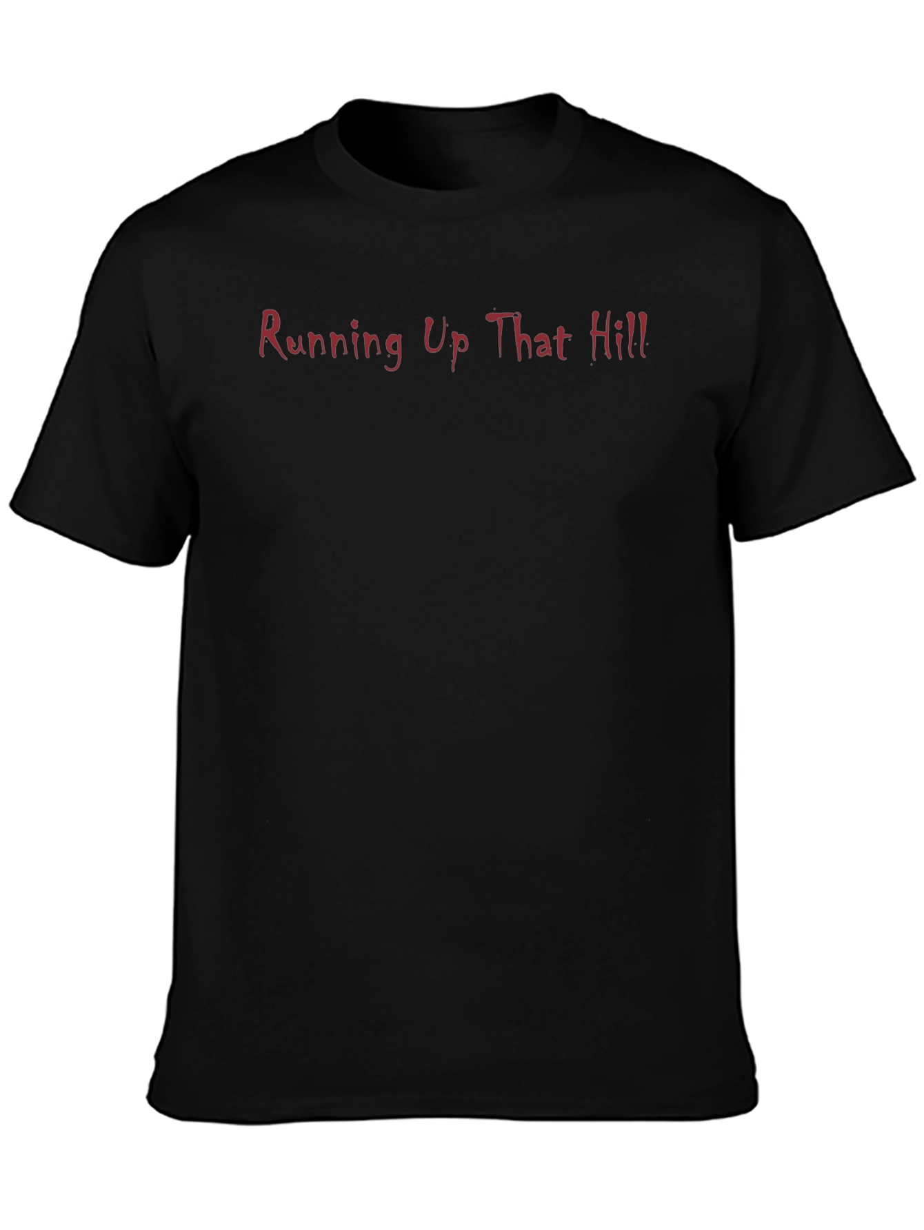 Running Up That Hill Graphic Tee - Black