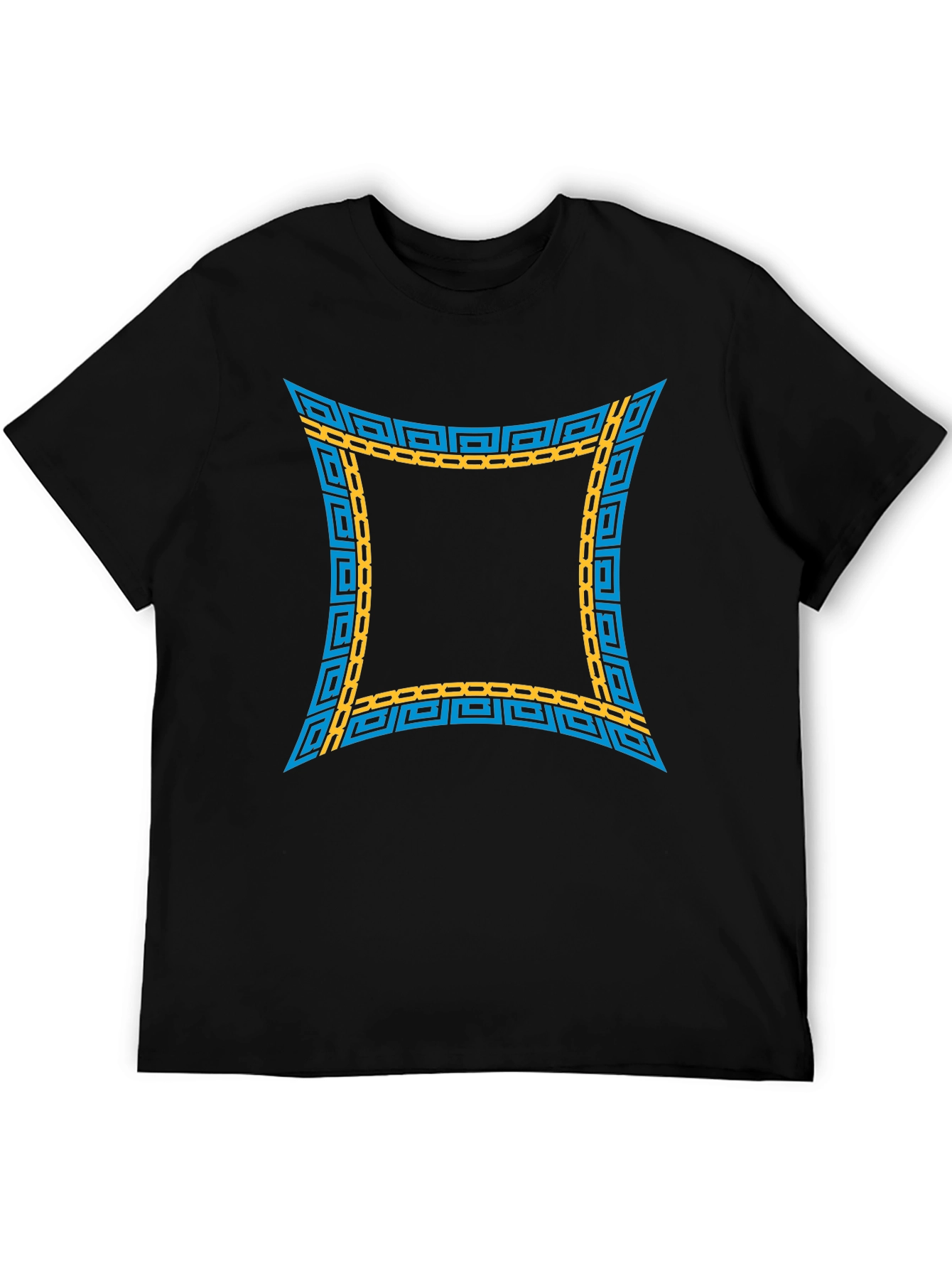 Trendy Graphic Tee - Geometric Design