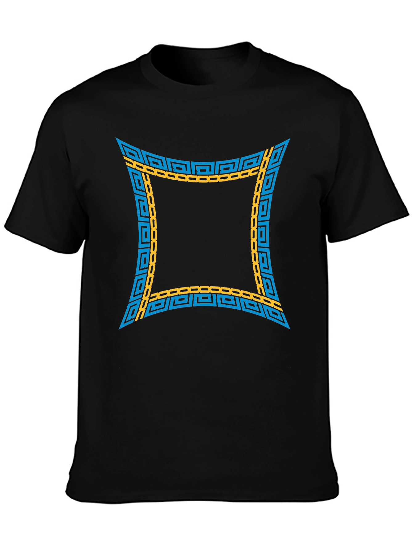 Trendy Graphic Tee - Geometric Design