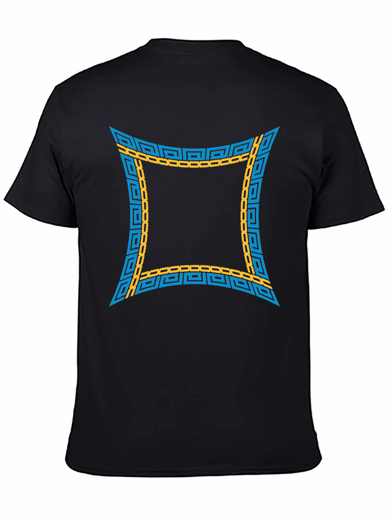 Trendy Graphic Tee - Geometric Design