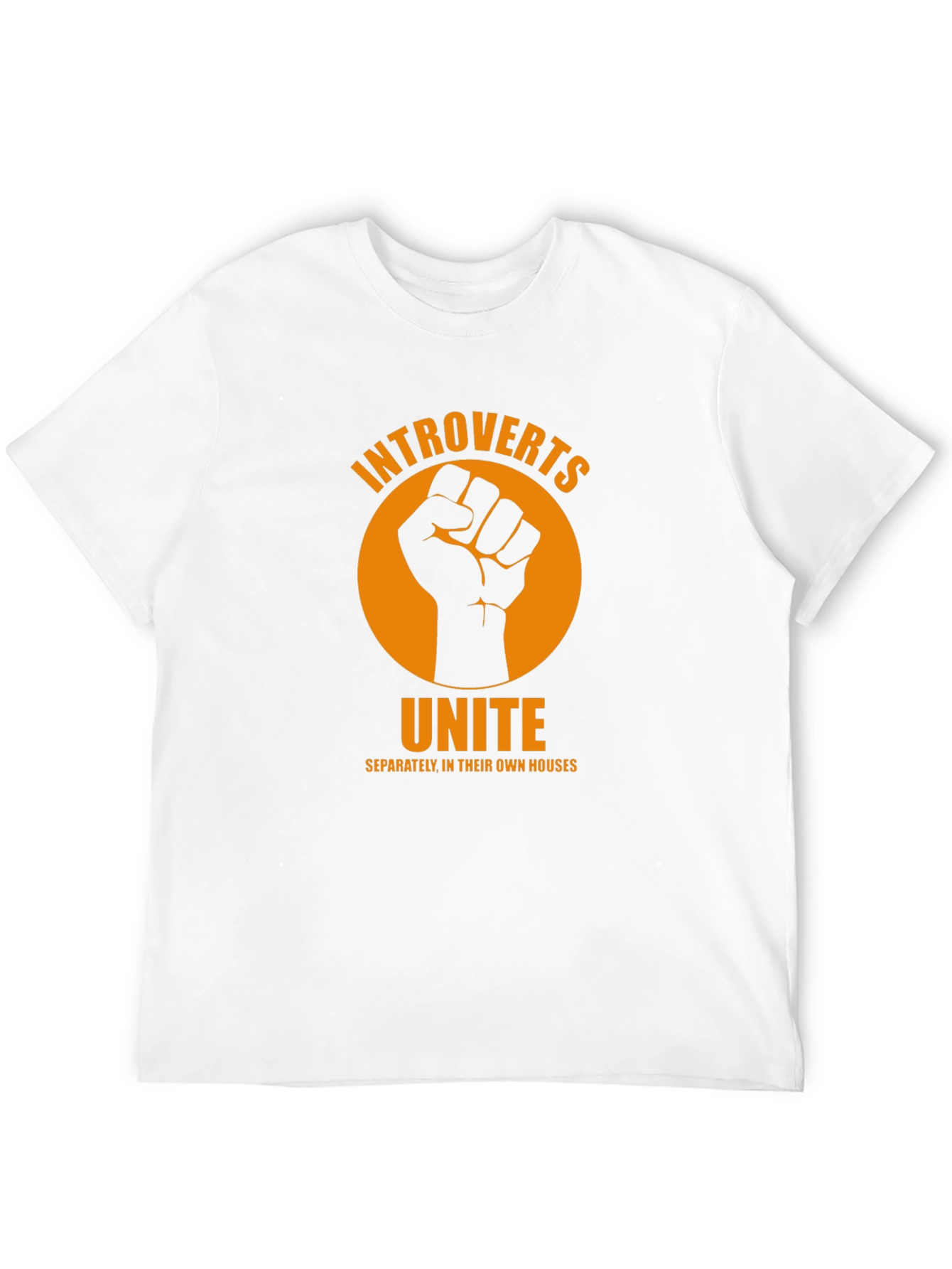 Introverts Unite Graphic T-Shirt - Black Cotton