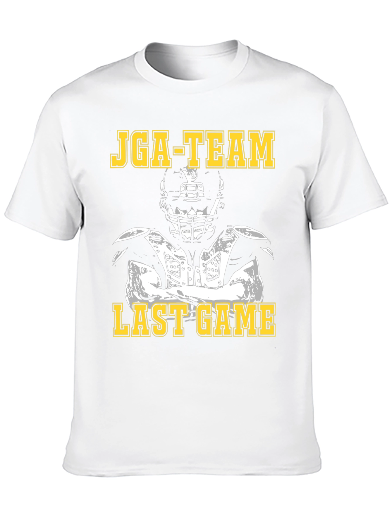 JGA-TEAM Last Game Football Player Black T-Shirt