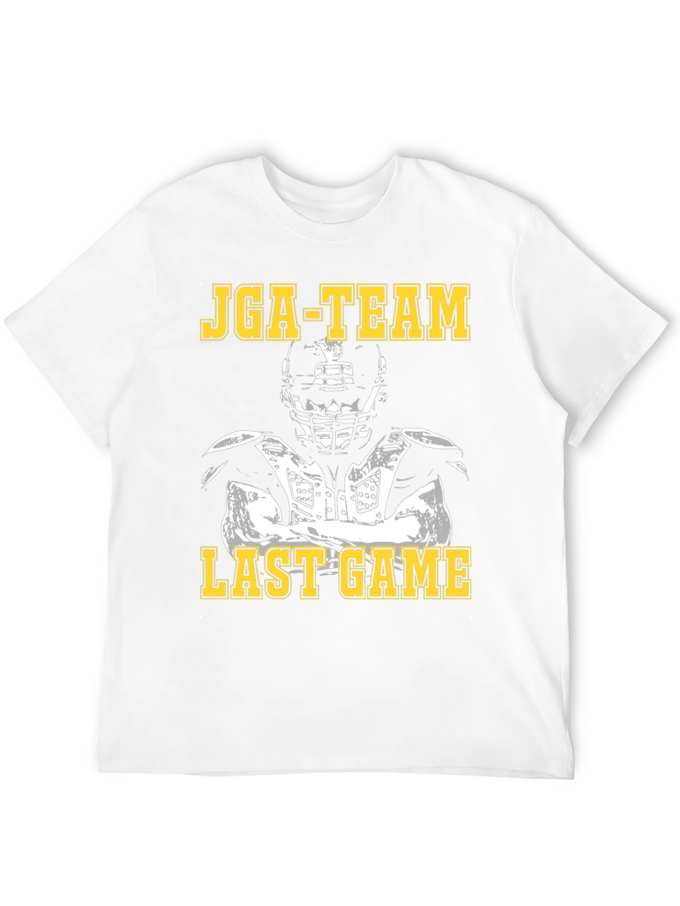 JGA-TEAM Last Game Football Player Black T-Shirt