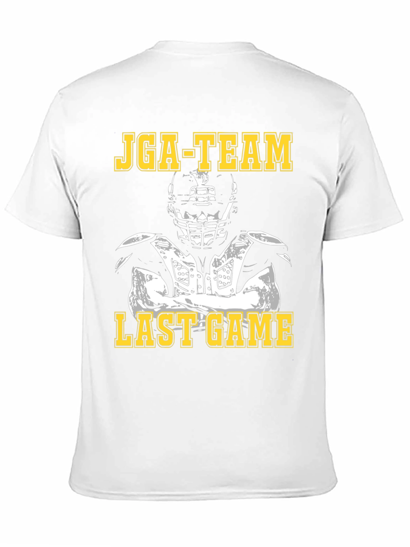 JGA-TEAM Last Game Football Player Black T-Shirt