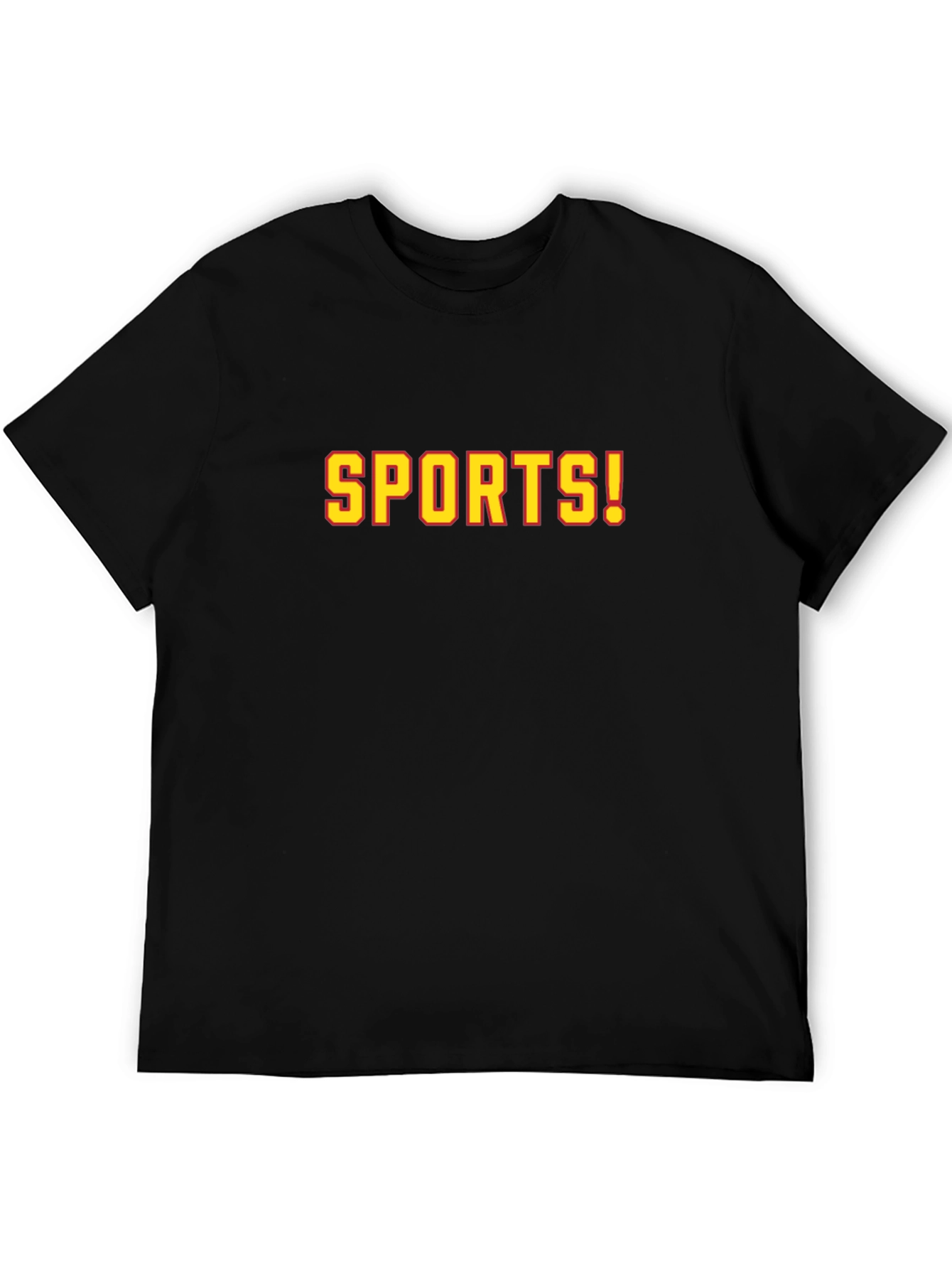 SPORTS! Graphic T-Shirt - Black Crew Neck