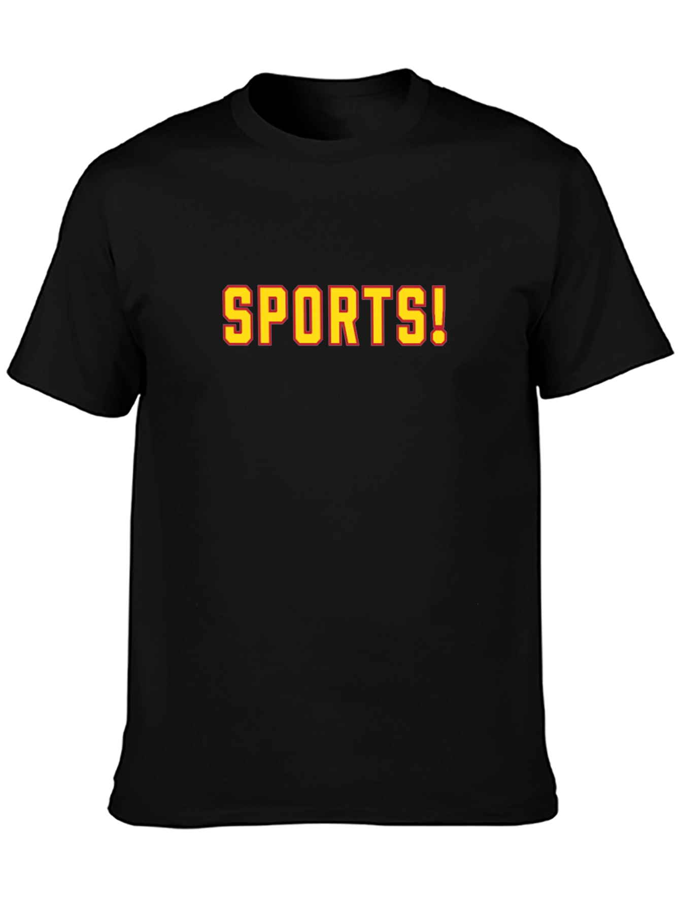 SPORTS! Graphic T-Shirt - Black Crew Neck