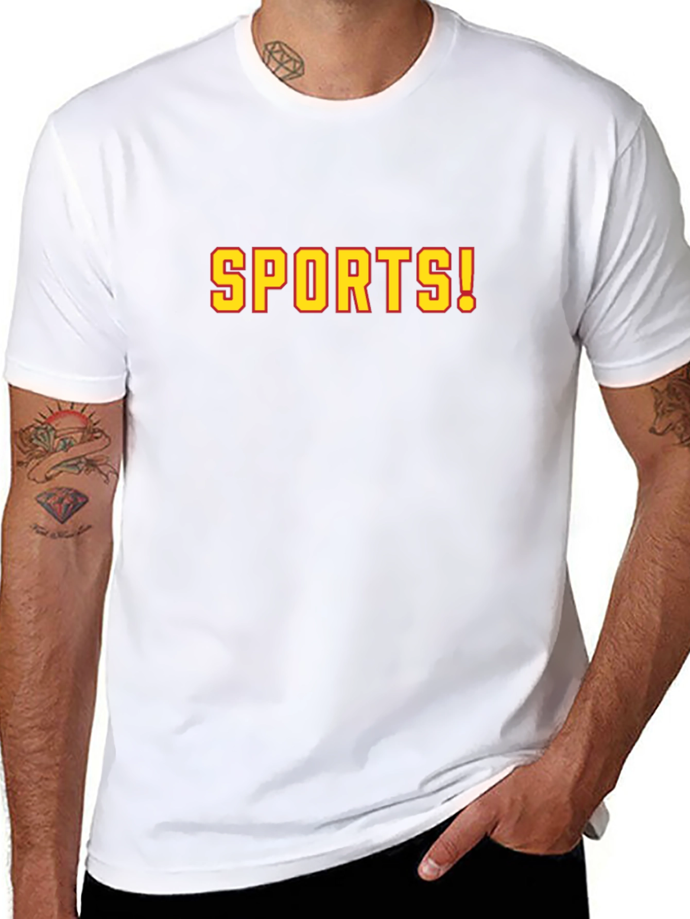 SPORTS! Graphic T-Shirt - Black Crew Neck