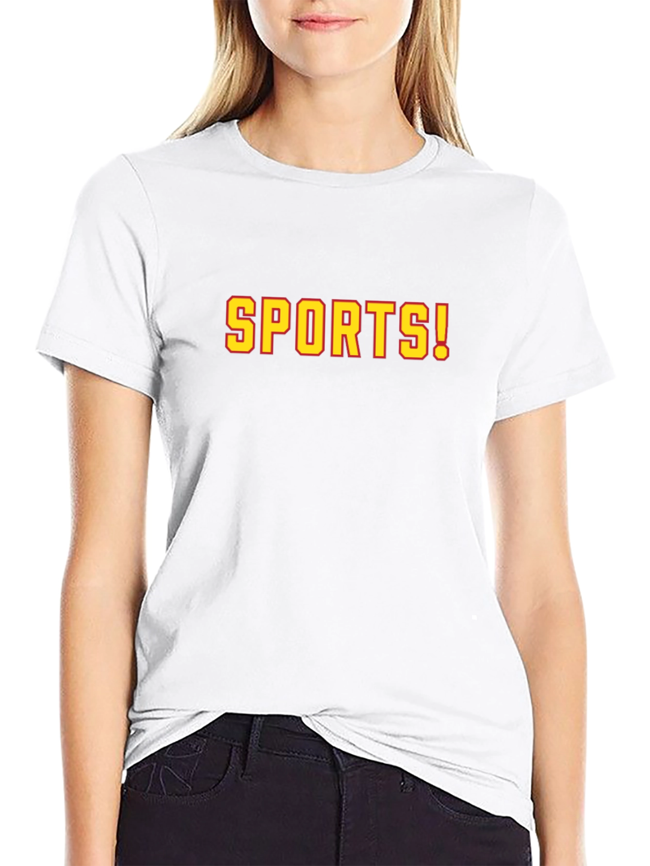 SPORTS! Graphic T-Shirt - Black Crew Neck