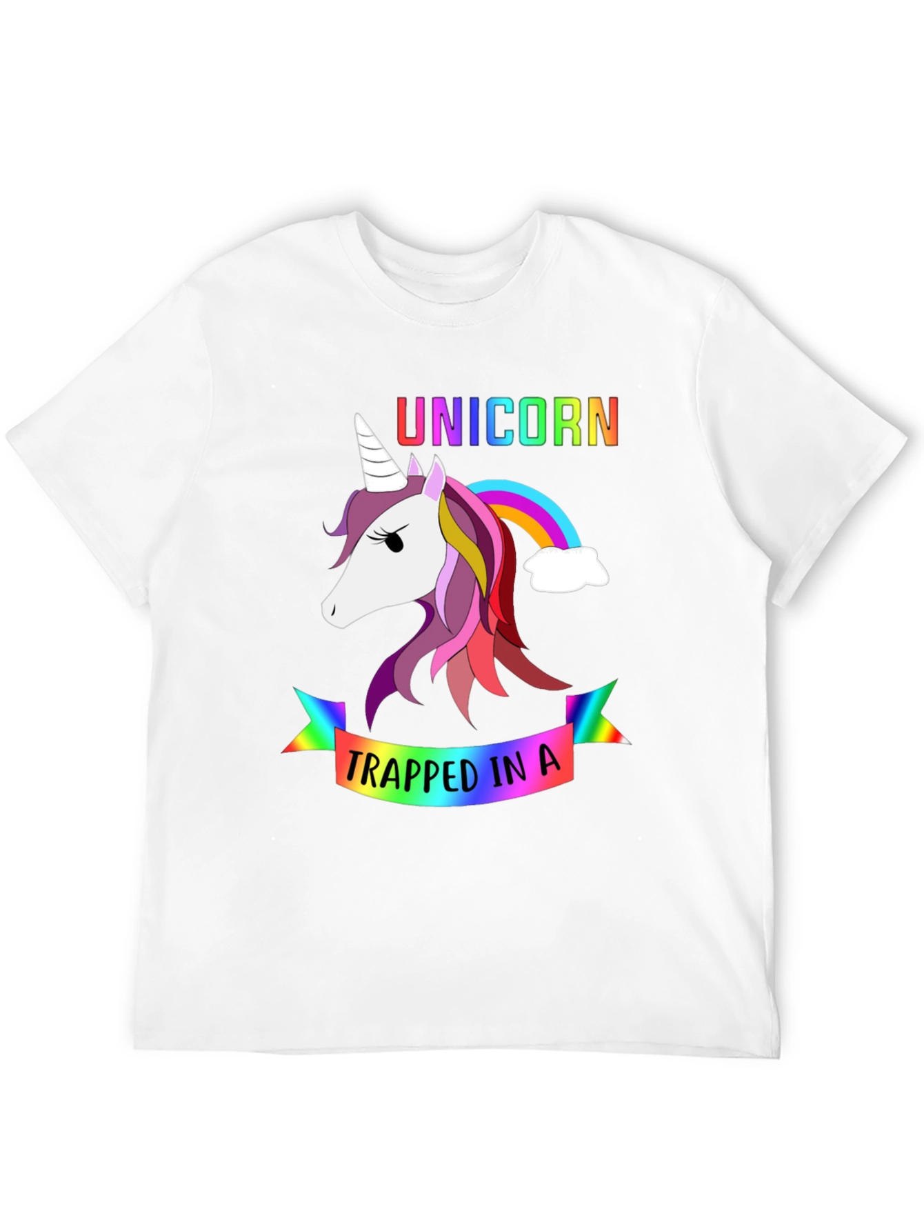 Unicorn Trapped In a Rainbow T-Shirt